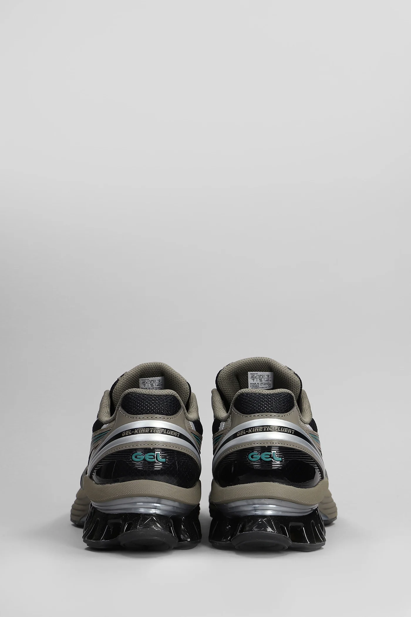 Gel-Kinetic Fluent Sneakers in taupe leather and fabric - Image 4