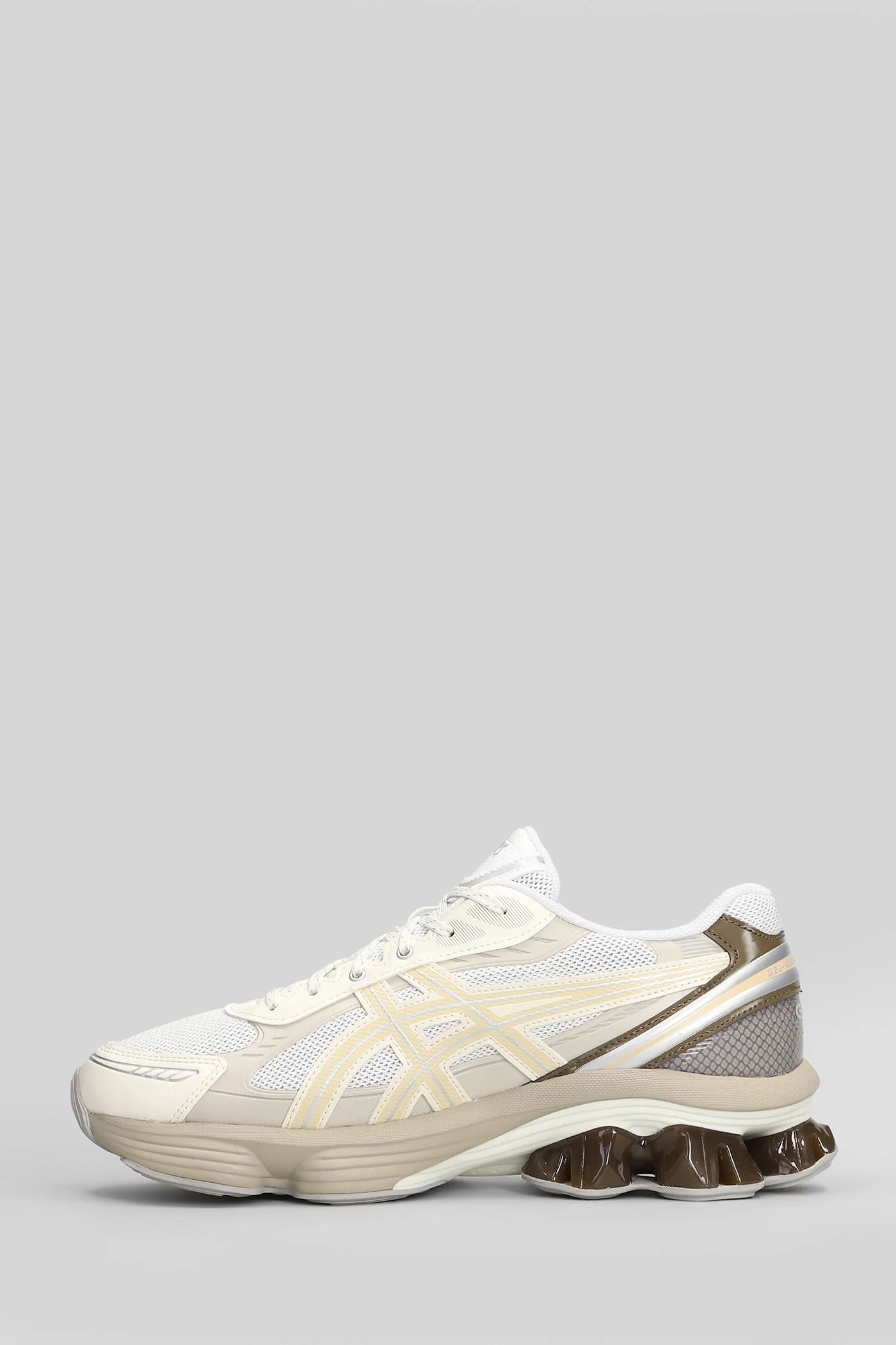 Gel-Kinetic Fluent Sneakers in white leather and fabric - Image 3