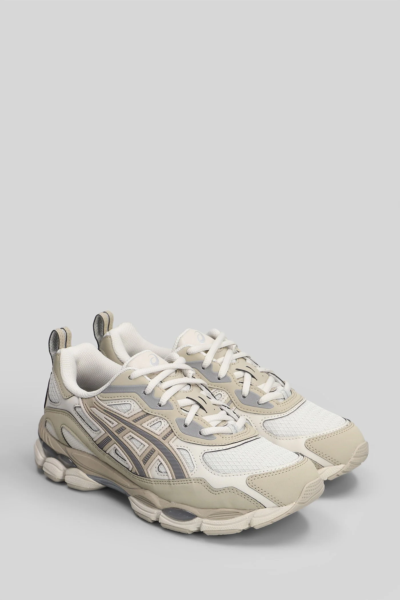 Gel-Nyc Rgd Sneakers in beige leather and fabric - Image 12