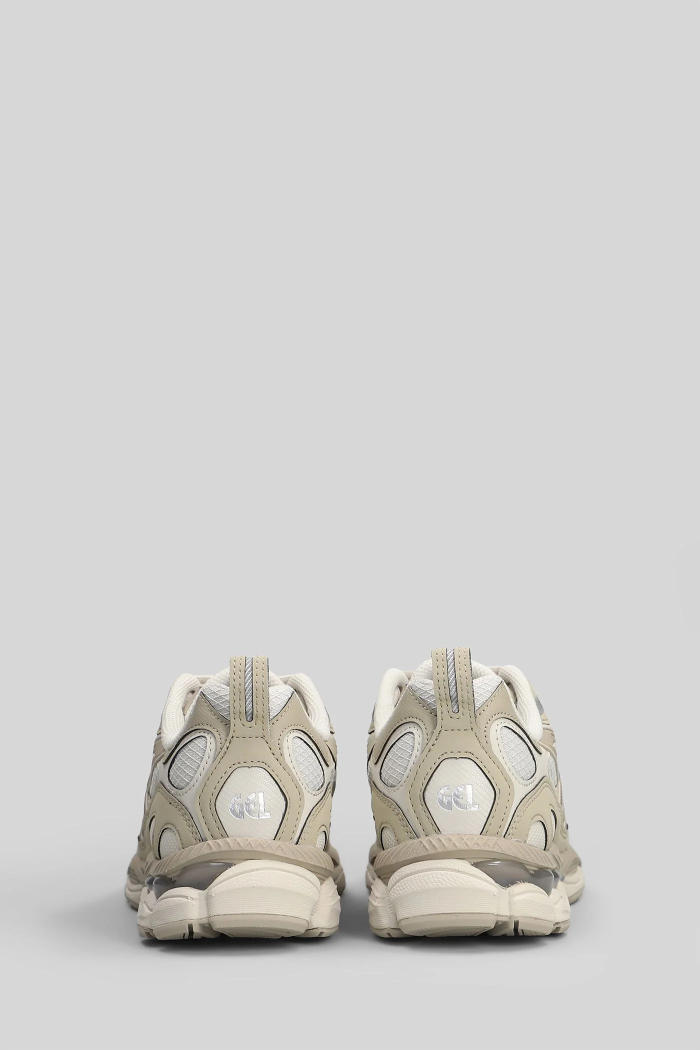 Gel-Nyc Rgd Sneakers in beige leather and fabric - Image 4