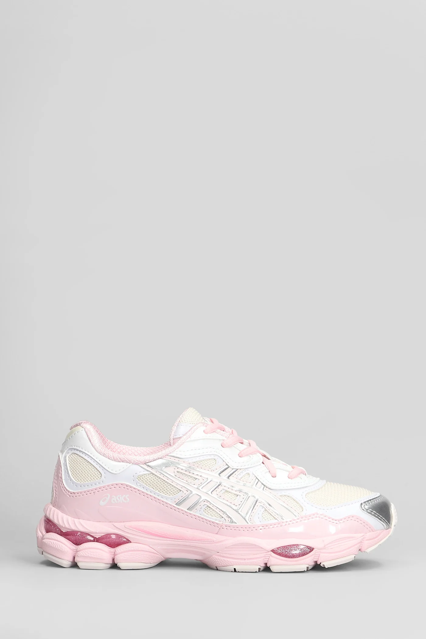 Gel-Nyc Sneakers in rose-pink leather and fabric