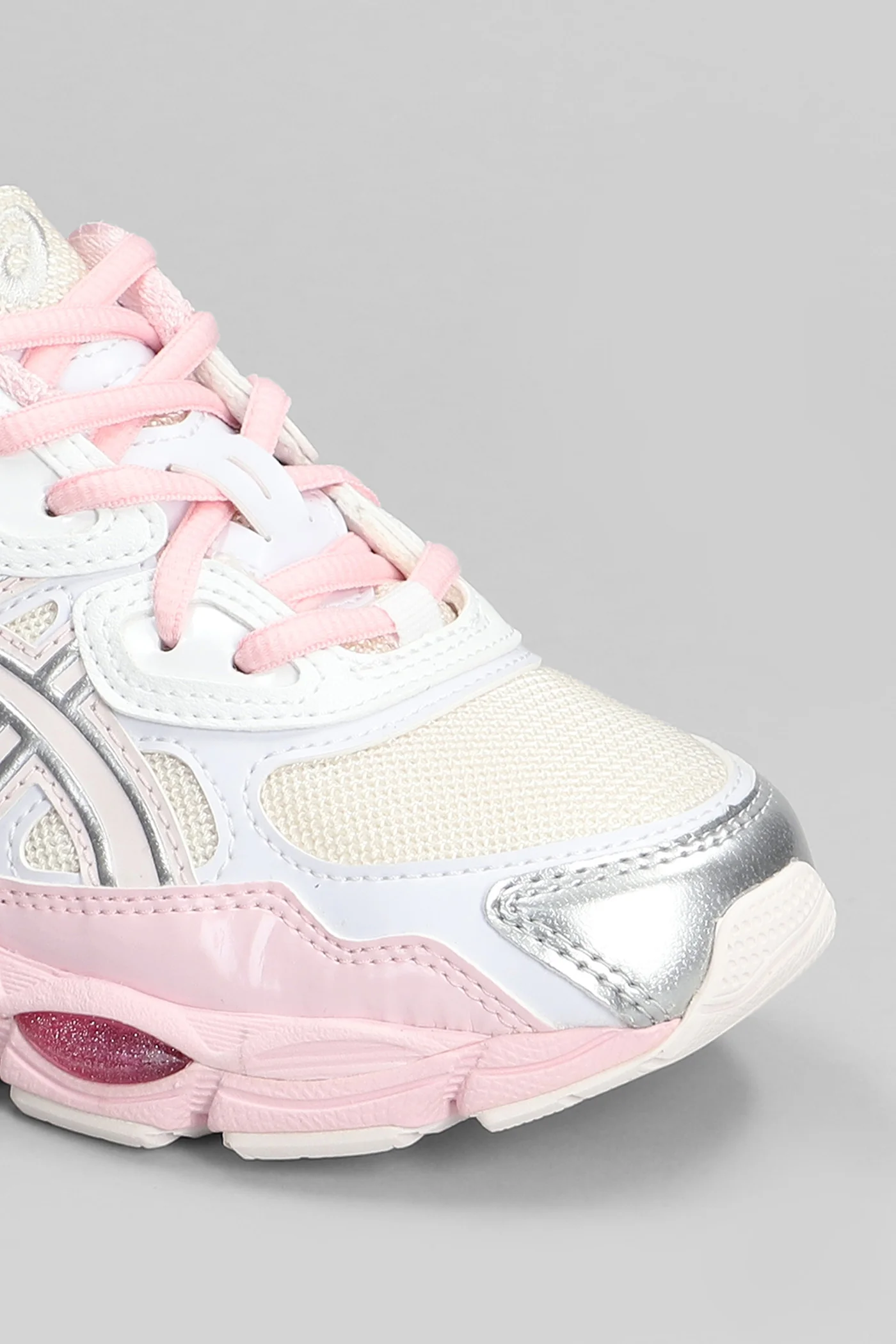 Gel-Nyc Sneakers in rose-pink leather and fabric - Image 5
