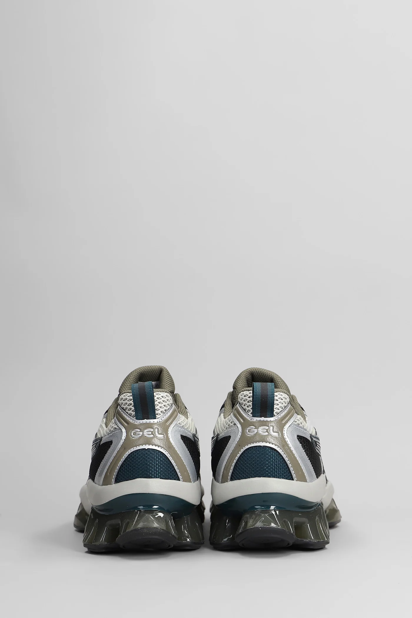 Gel-Quantum Kinetic Sneakers in green leather and fabric - Image 4