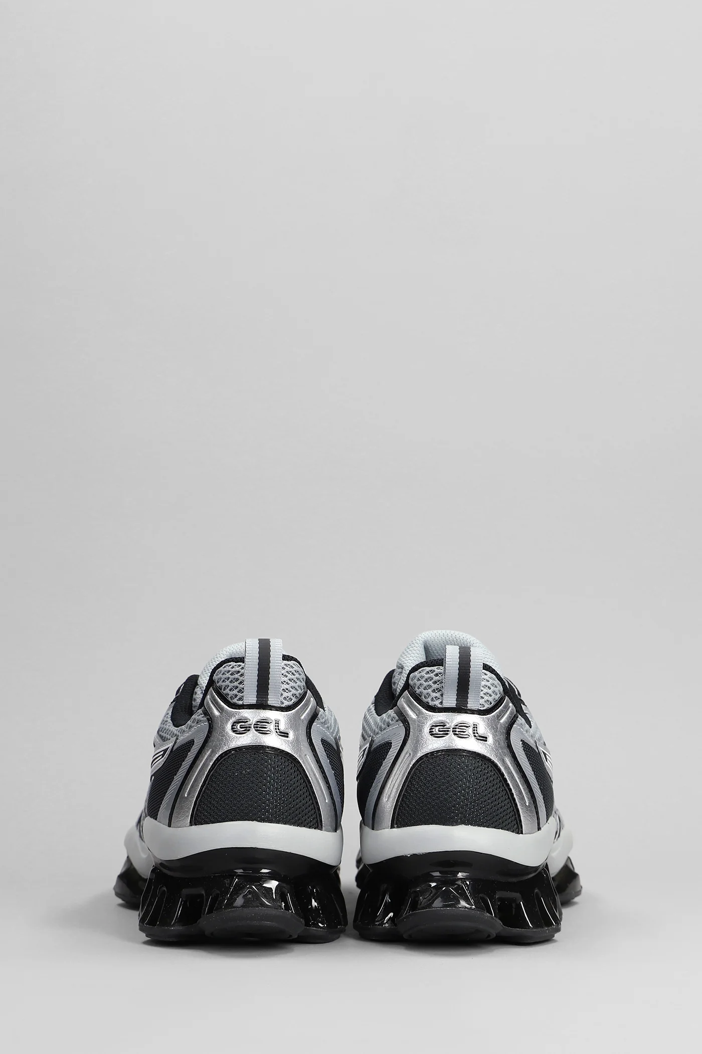 Gel-Quantum Kinetic Sneakers in silver leather and fabric - Image 4