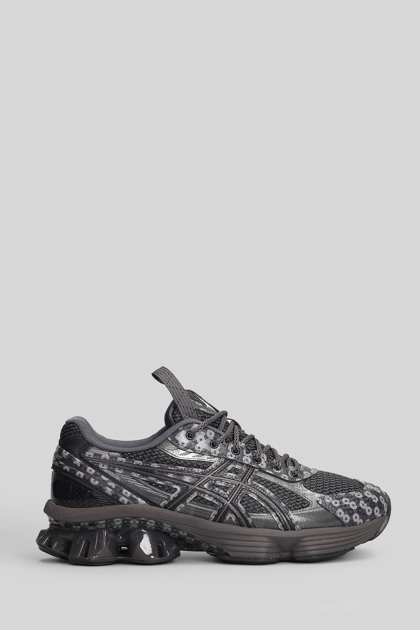 Us7-S Gel-Kinetic Sneakers in grey leather and fabric