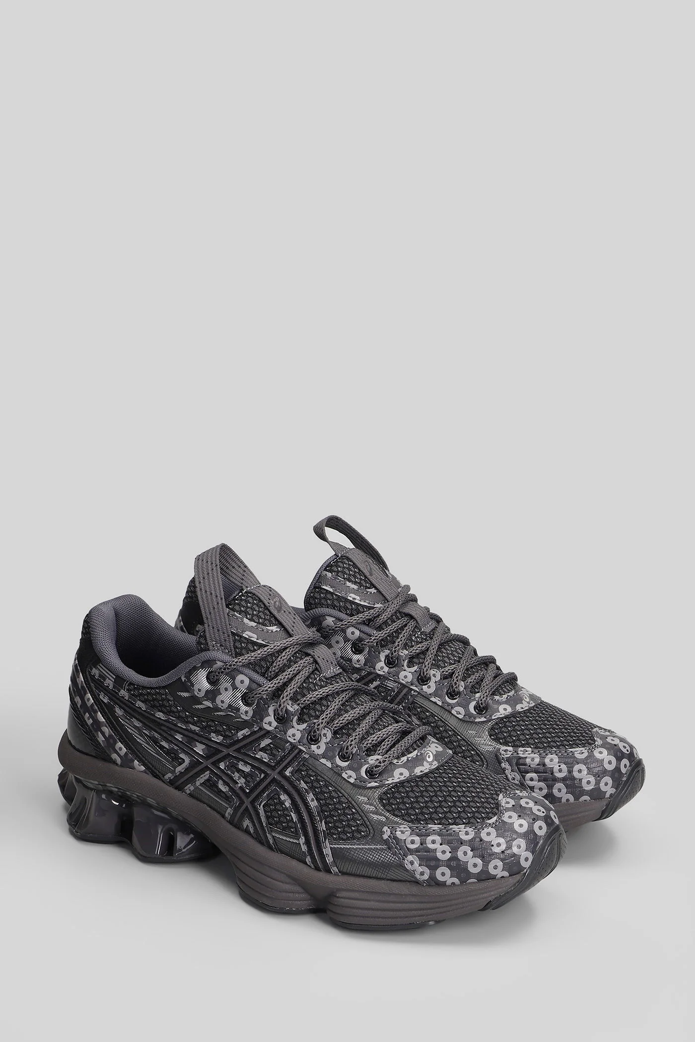 Us7-S Gel-Kinetic Sneakers in grey leather and fabric - Image 2