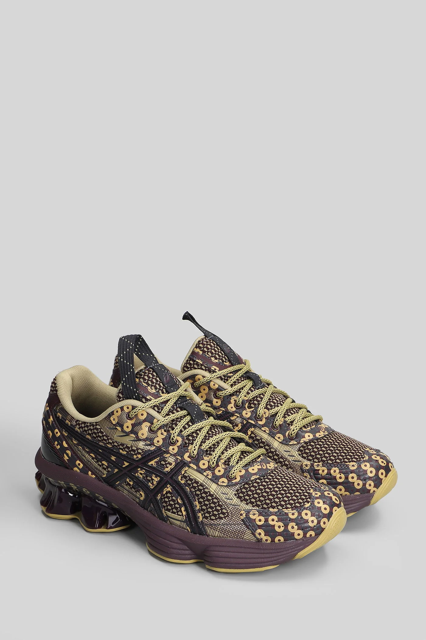 Us7-S Gel-Kinetic Sneakers in Viola leather and fabric - Image 2