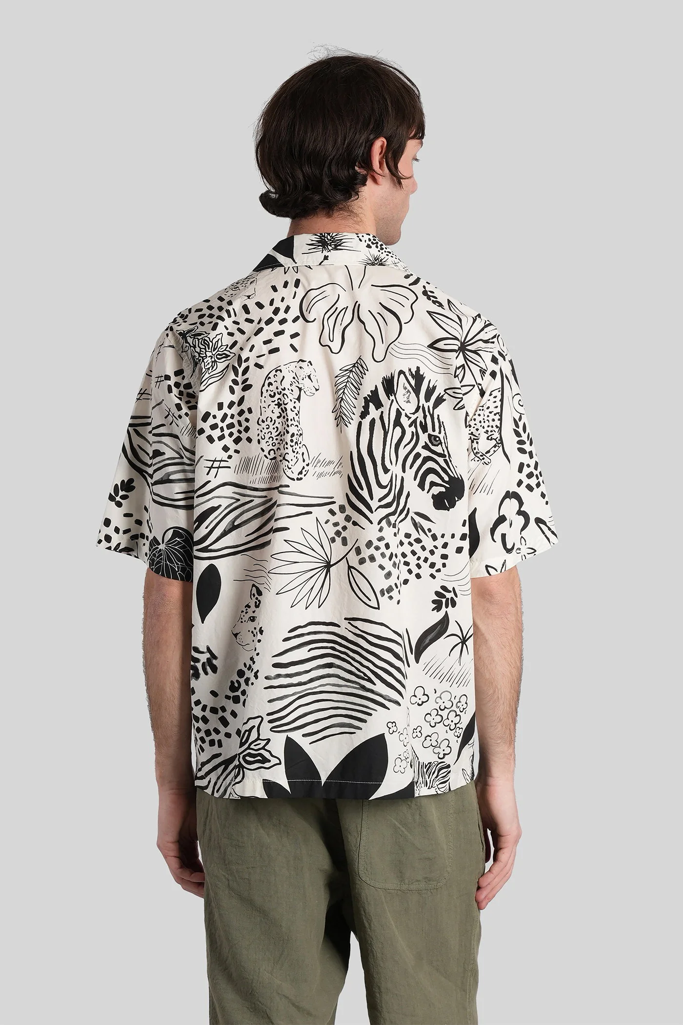 Ago Shirt in white cotton - Image 3
