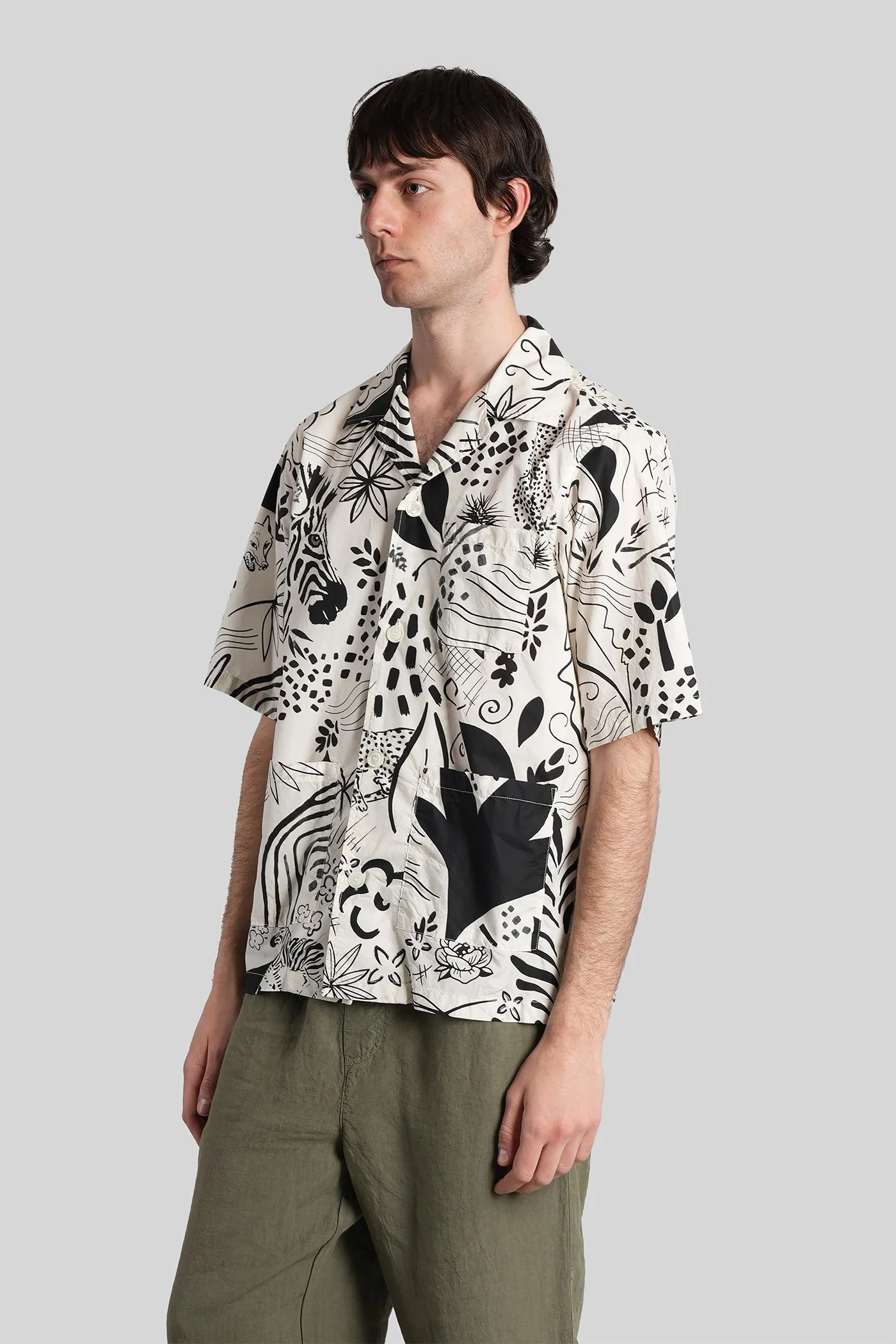 Ago Shirt in white cotton - Image 4