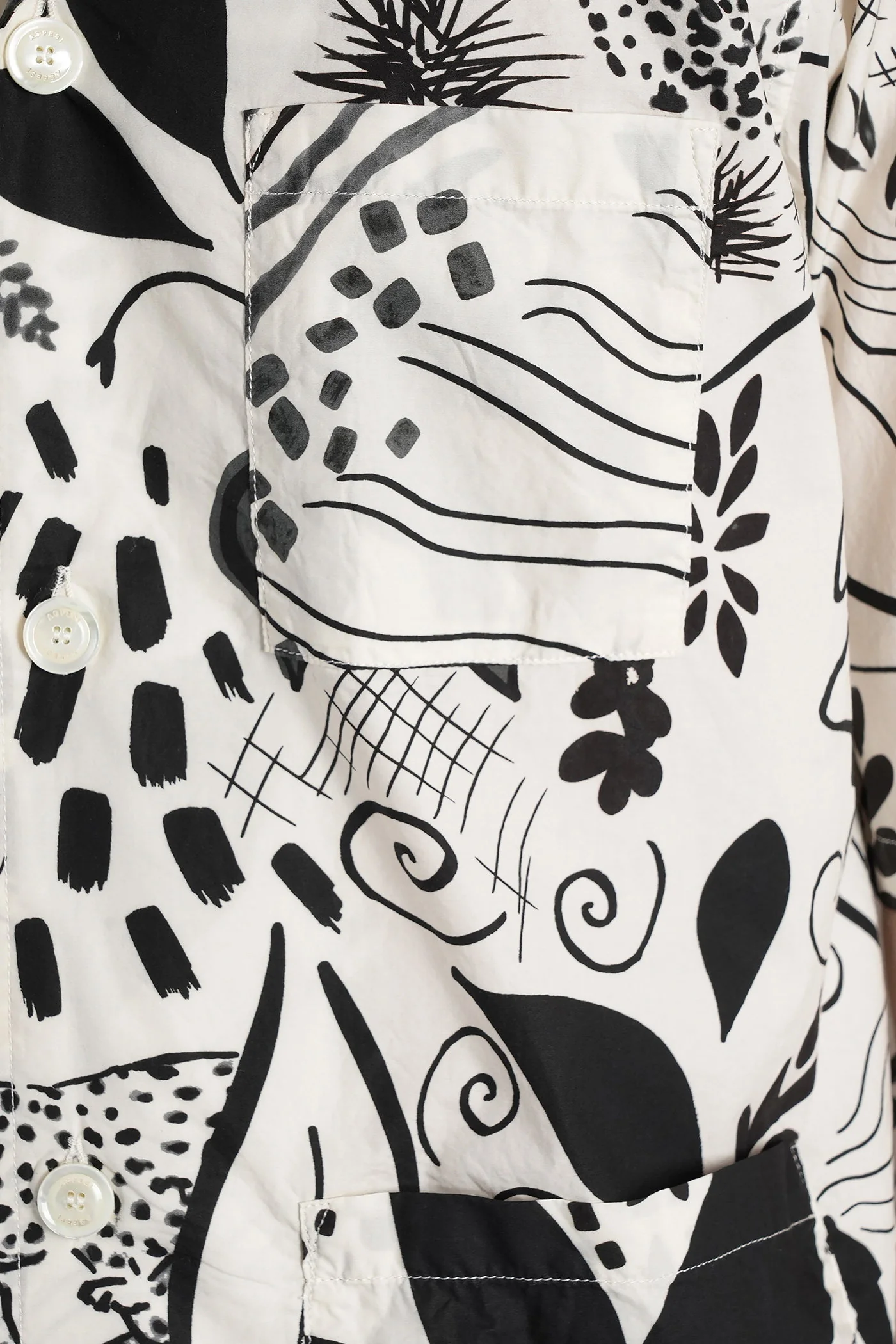 Ago Shirt in white cotton - Image 5