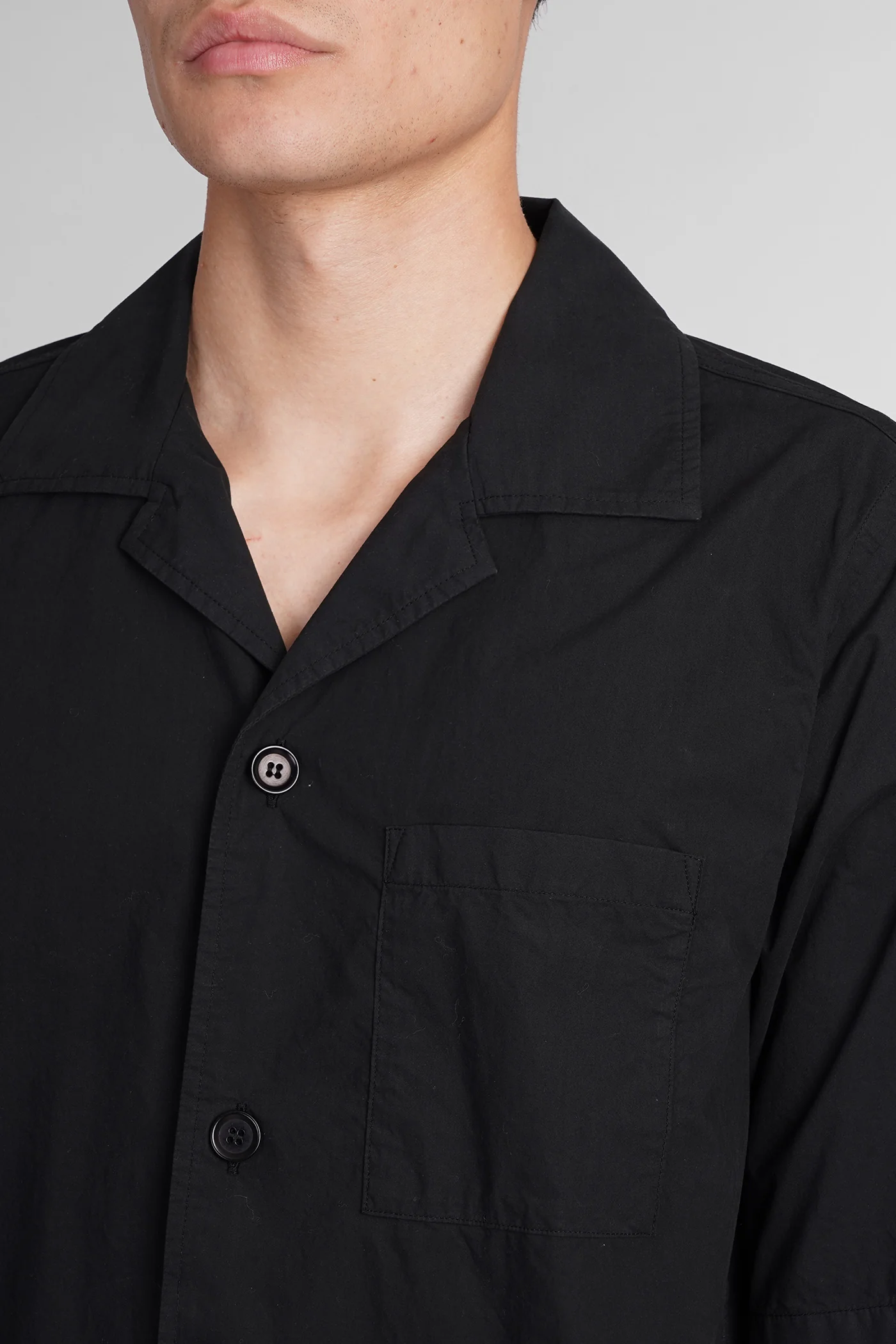 Camicia ago Shirt in black cotton - Image 5