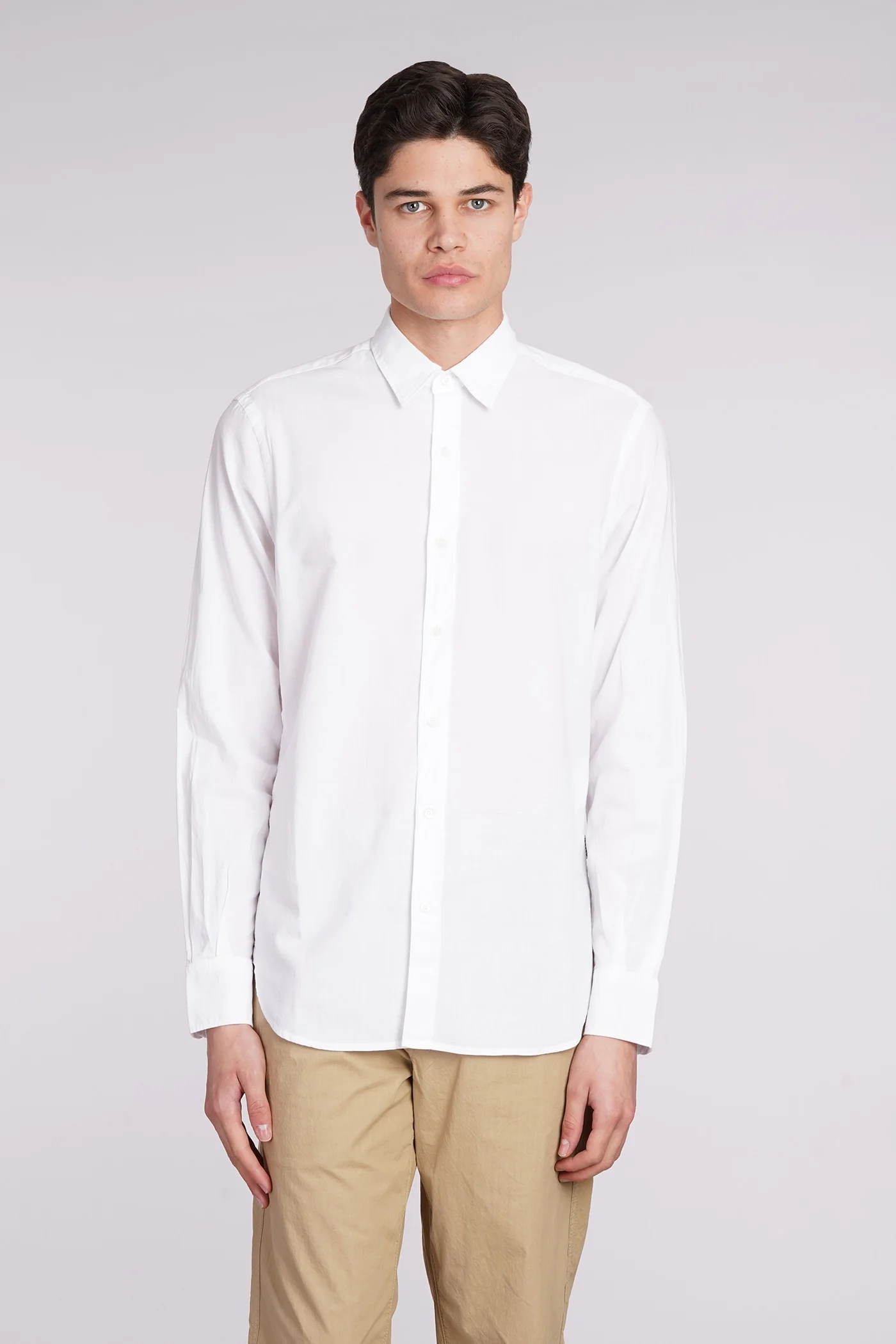 Camicia Ridotta II Shirt in white cotton