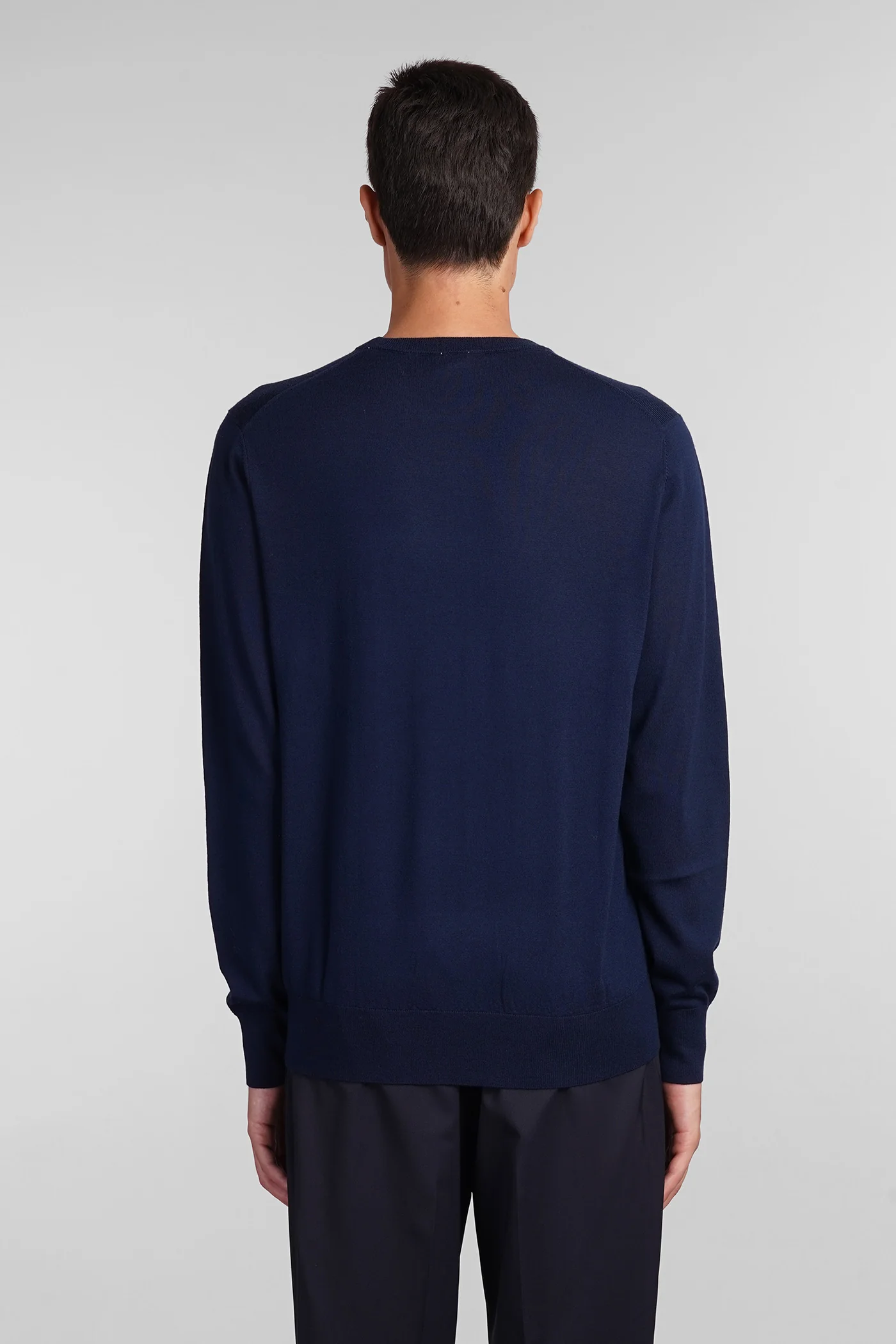 M195 Knitwear in blue wool - Image 3