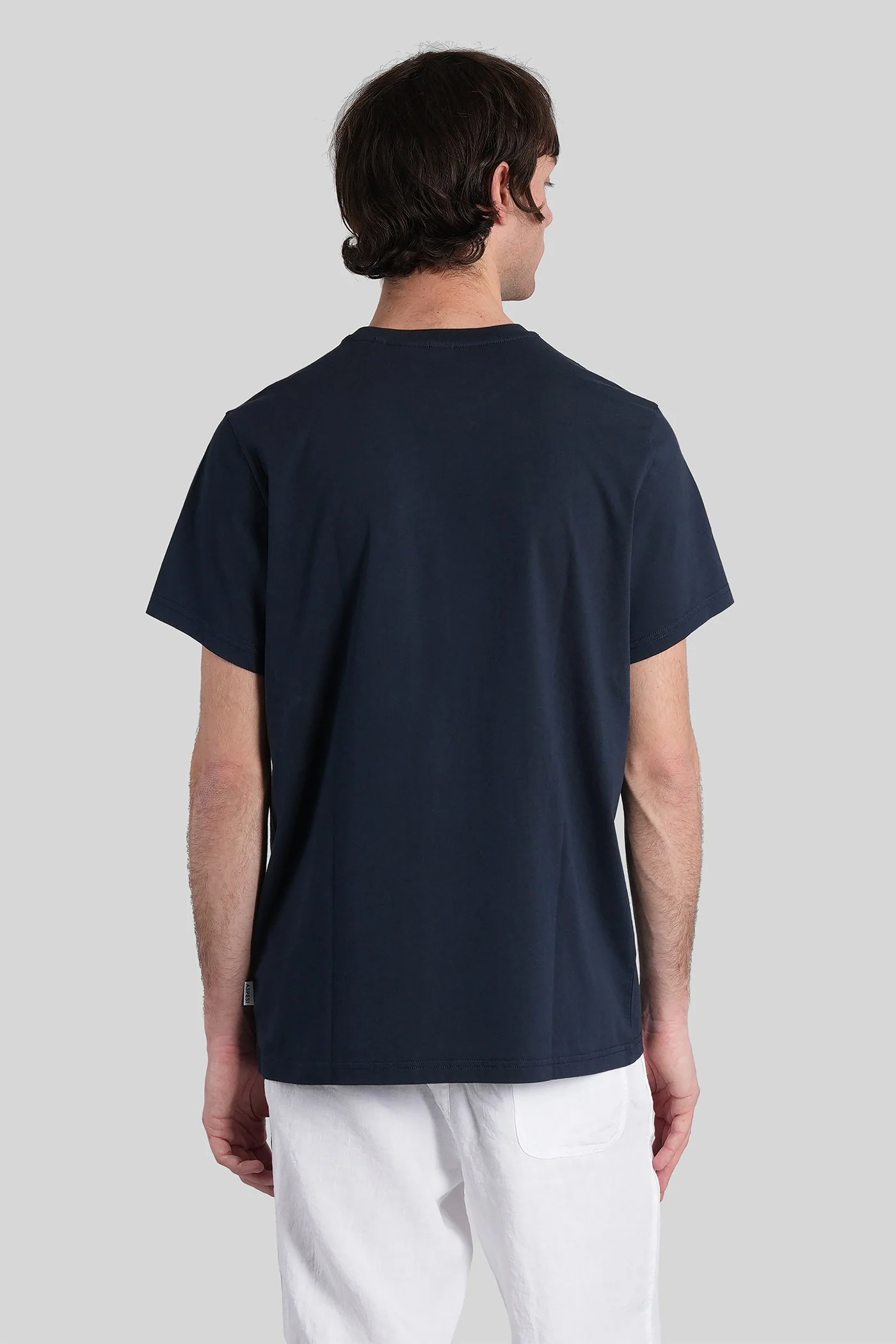 Silenzio T-Shirt in blue cotton - Image 3
