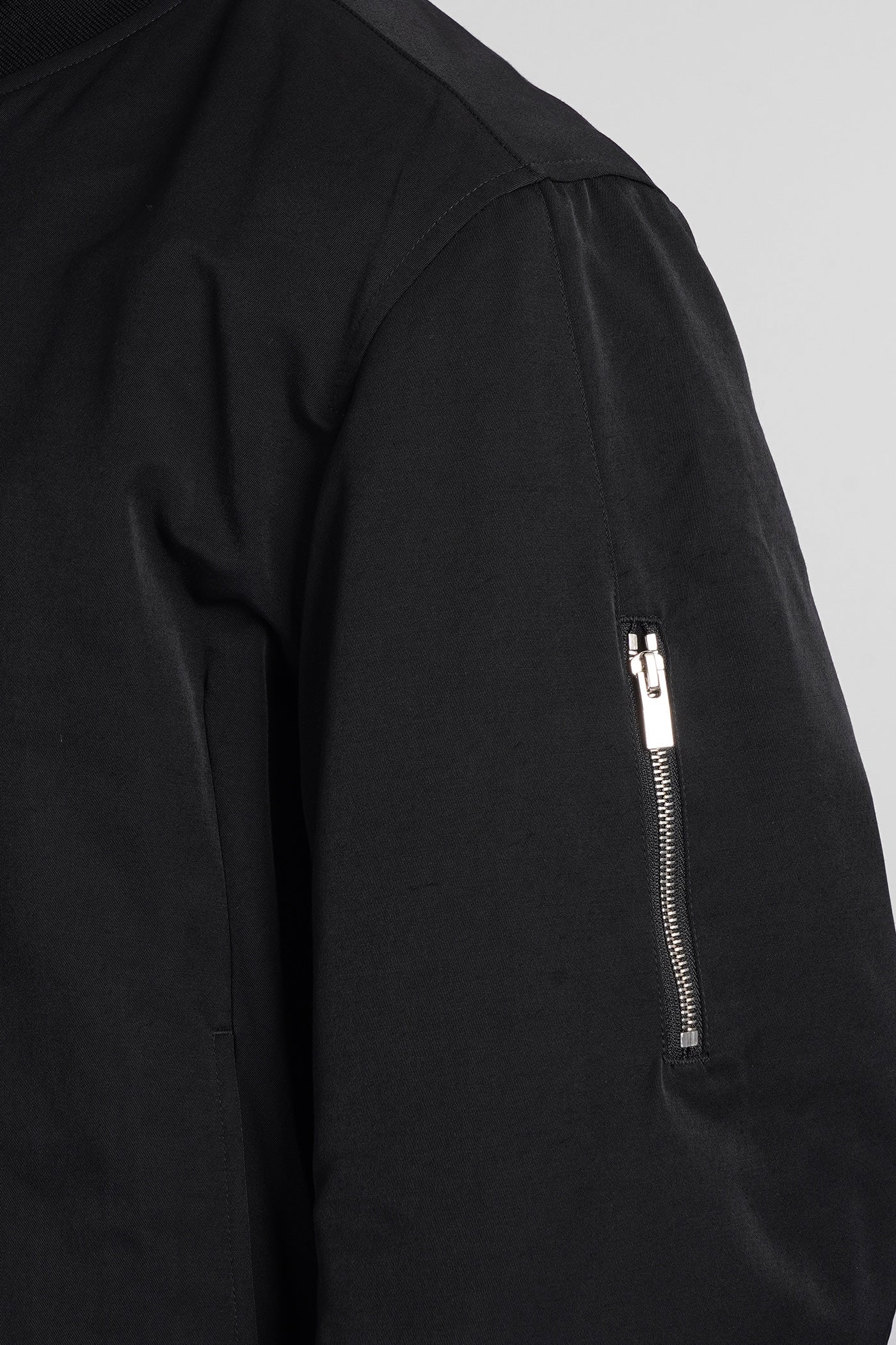 Bomber Jacket in black nylon - Image 5