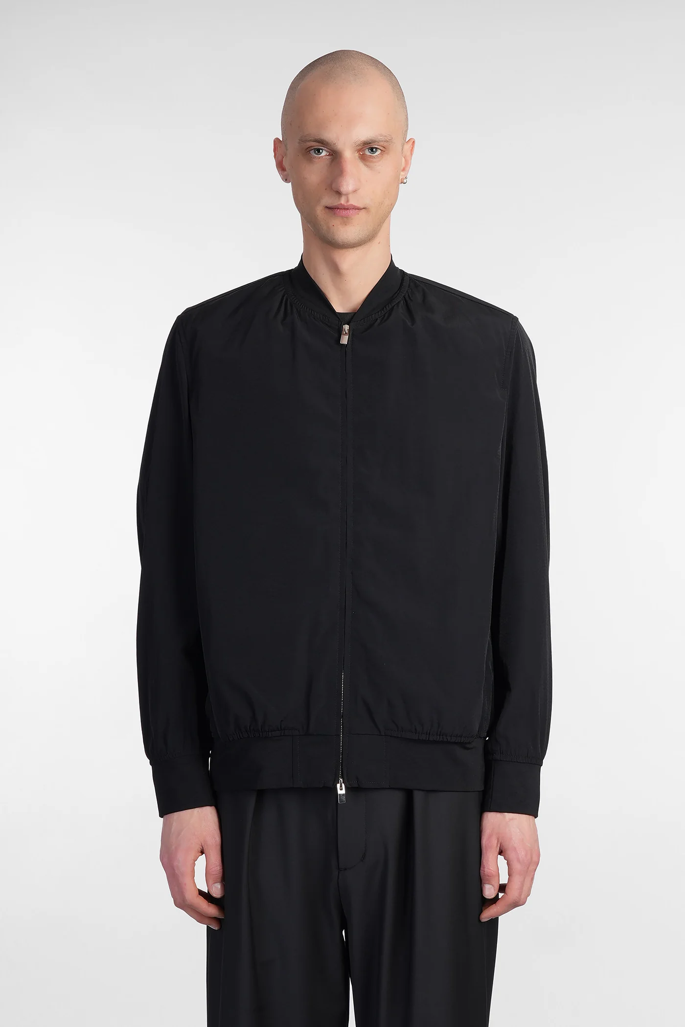 Bomber Jacket in black nylon