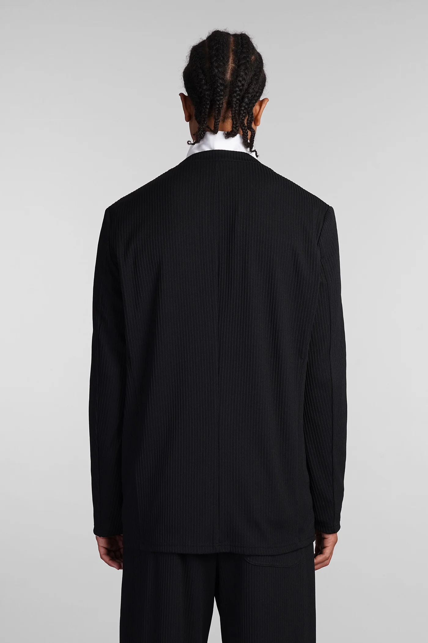 Cardigan in black polyester - Image 3
