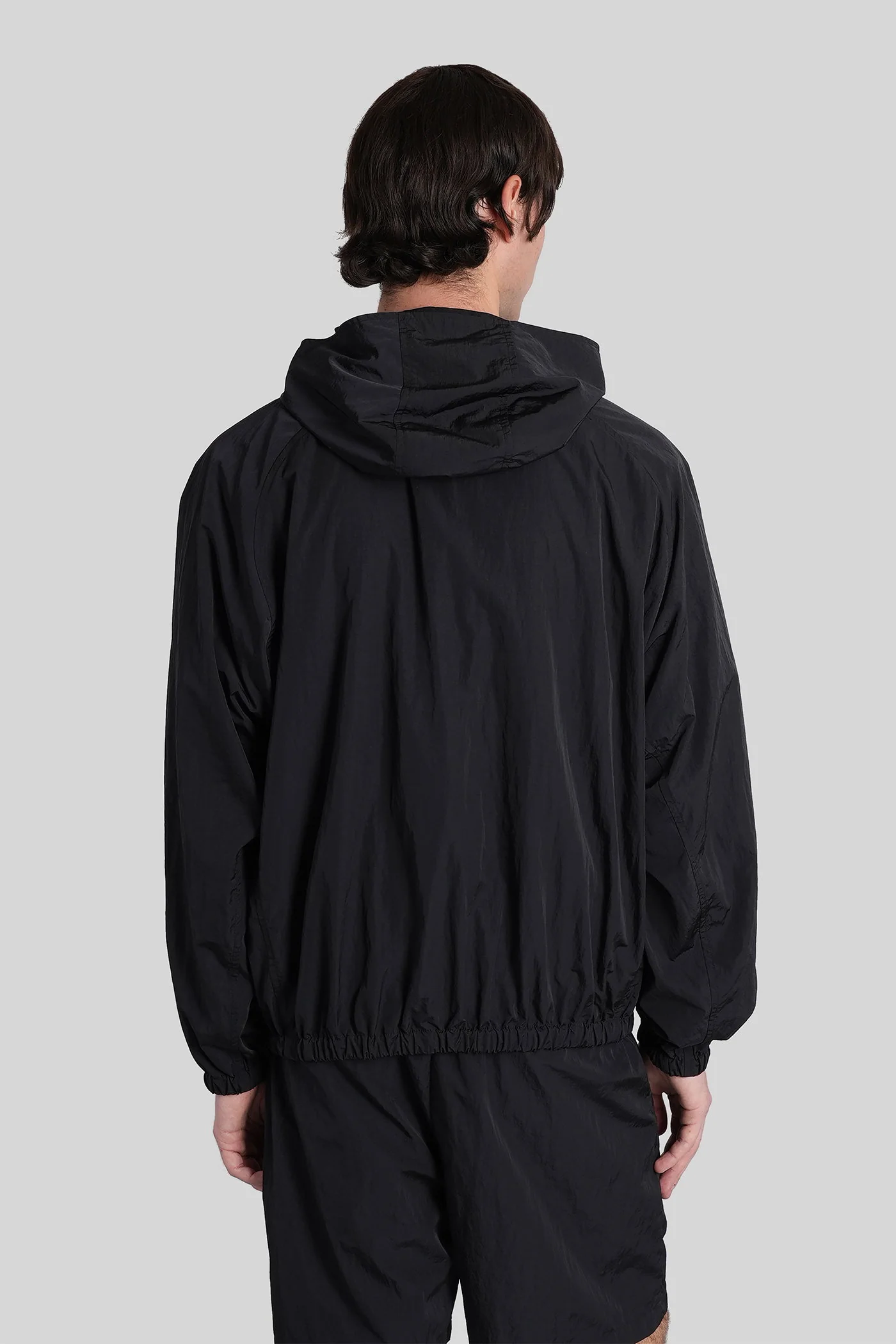 Casual jacket in black nylon - Image 3