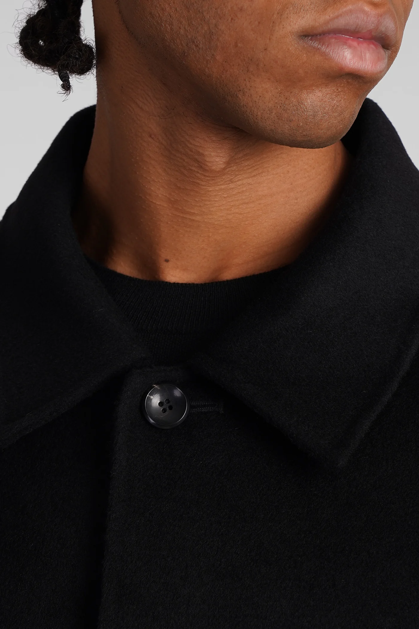 Coat in black wool - Image 5