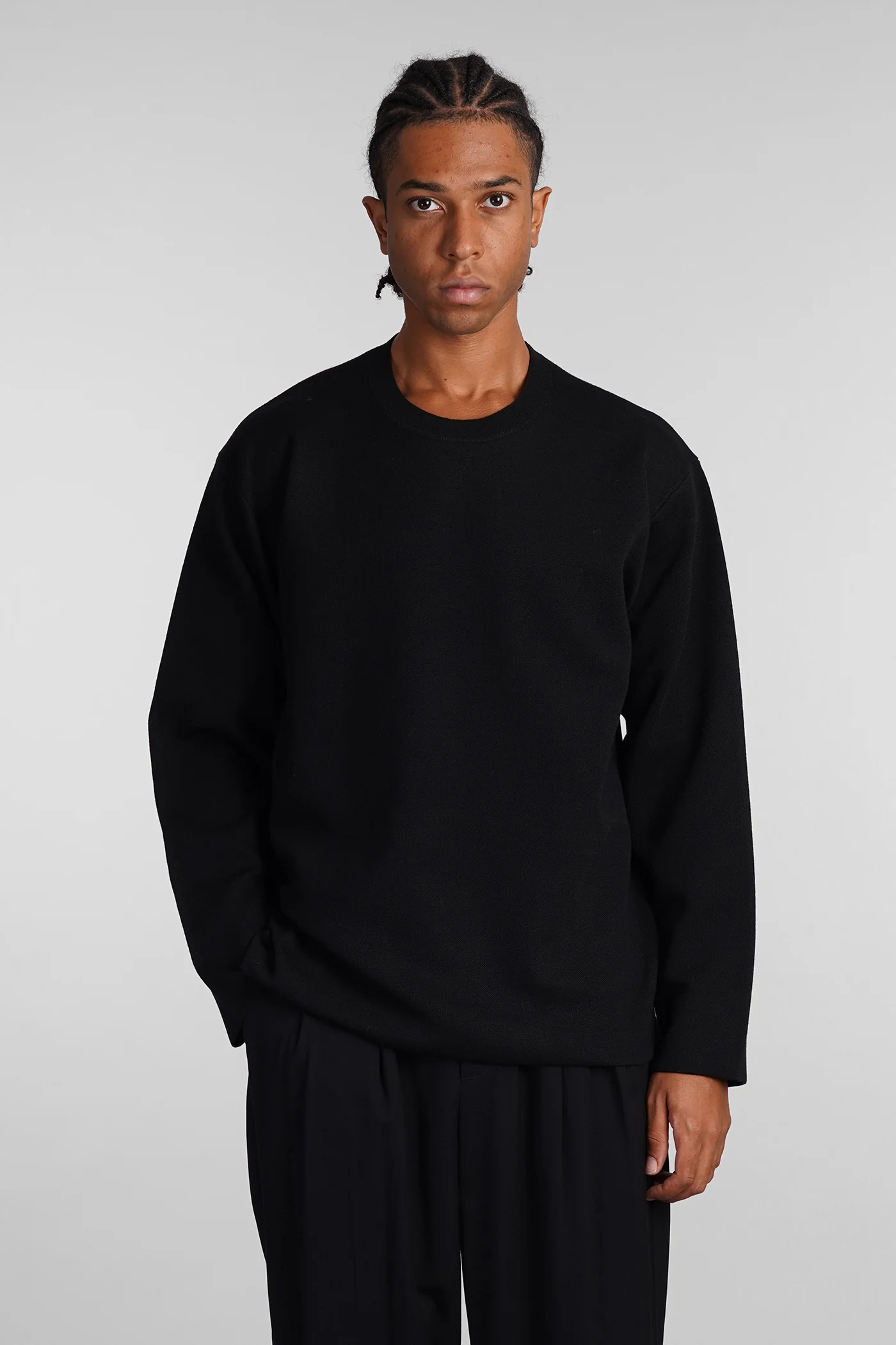 Knitwear in black wool
