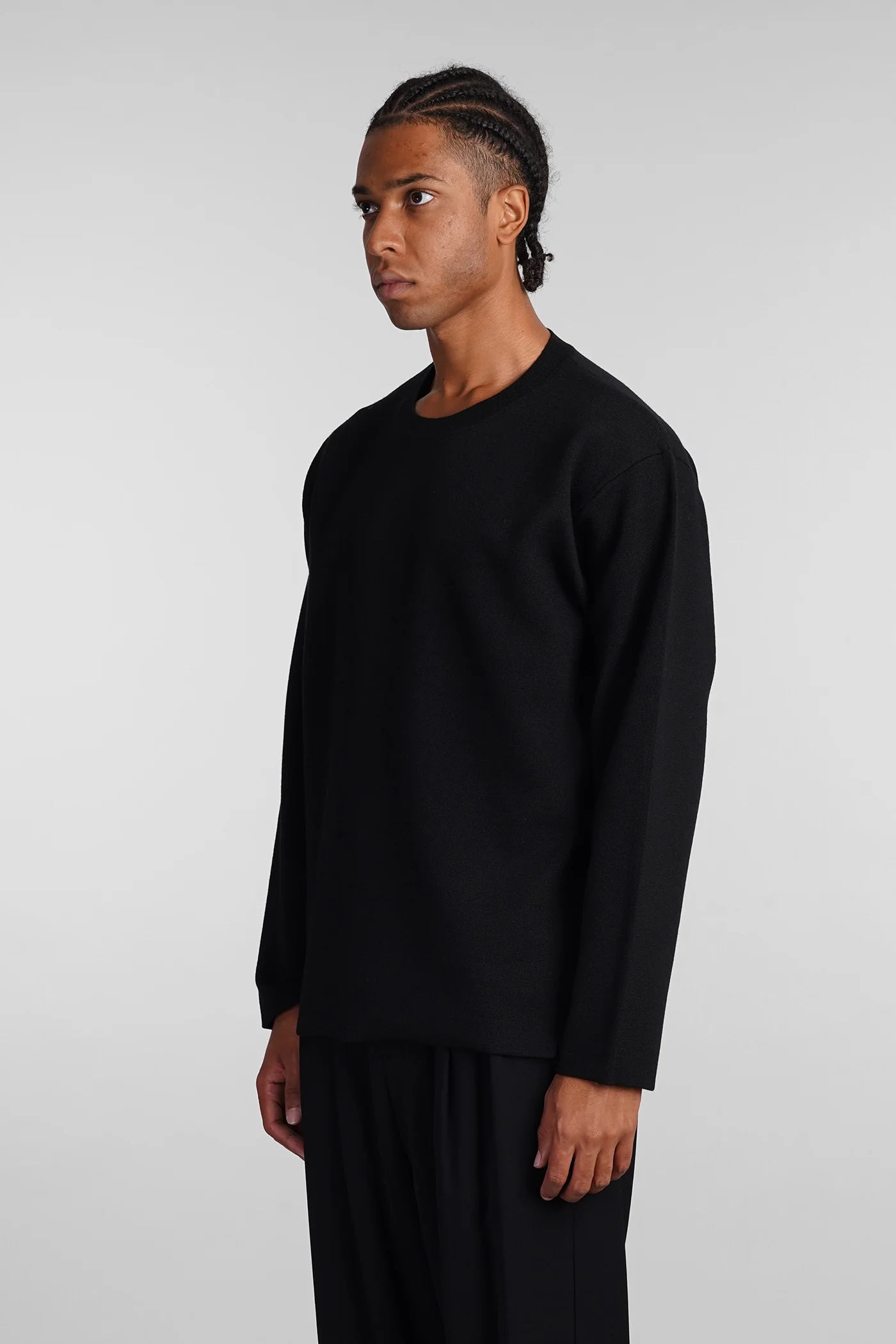 Knitwear in black wool - Image 4