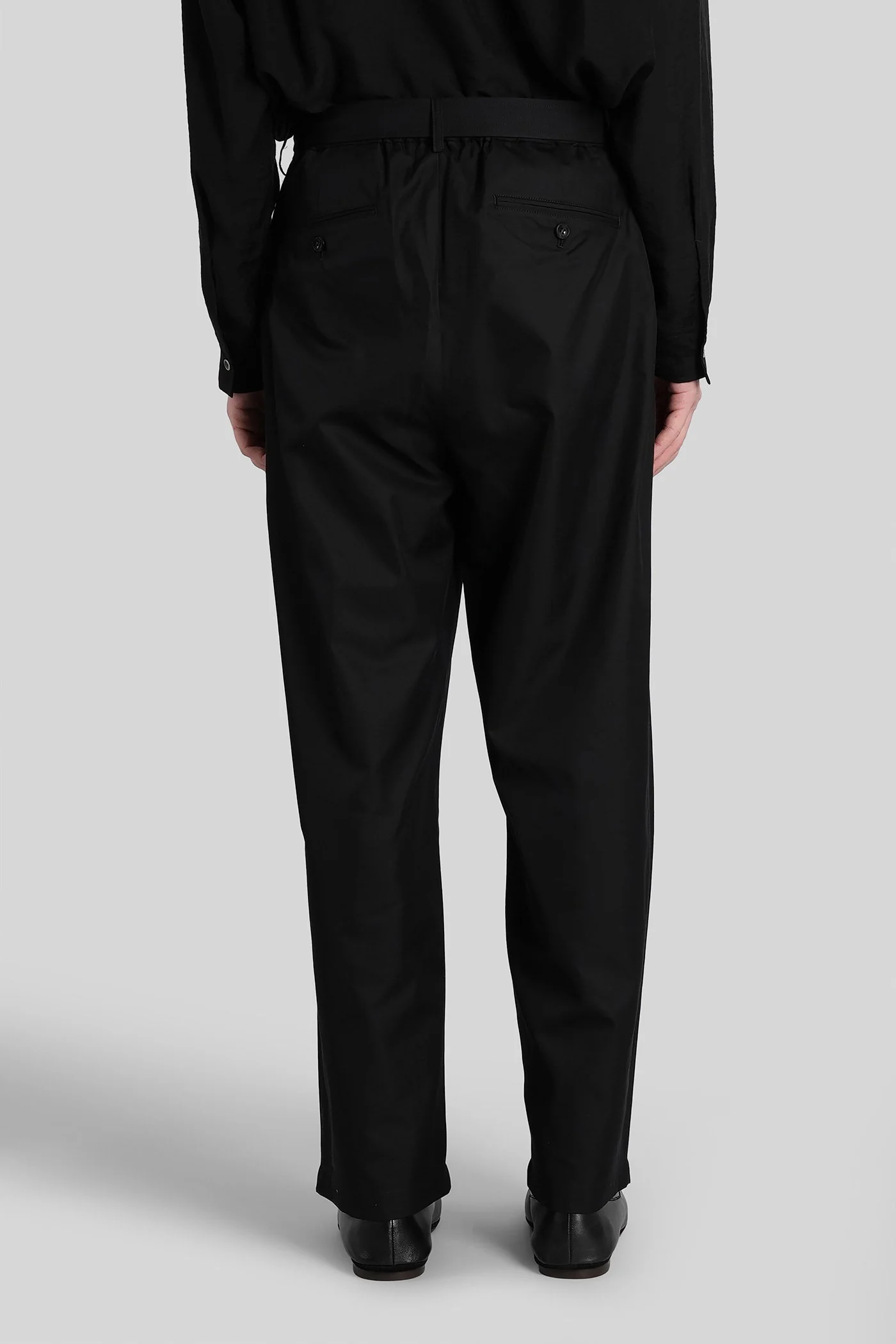 Pants in black cotton - Image 3