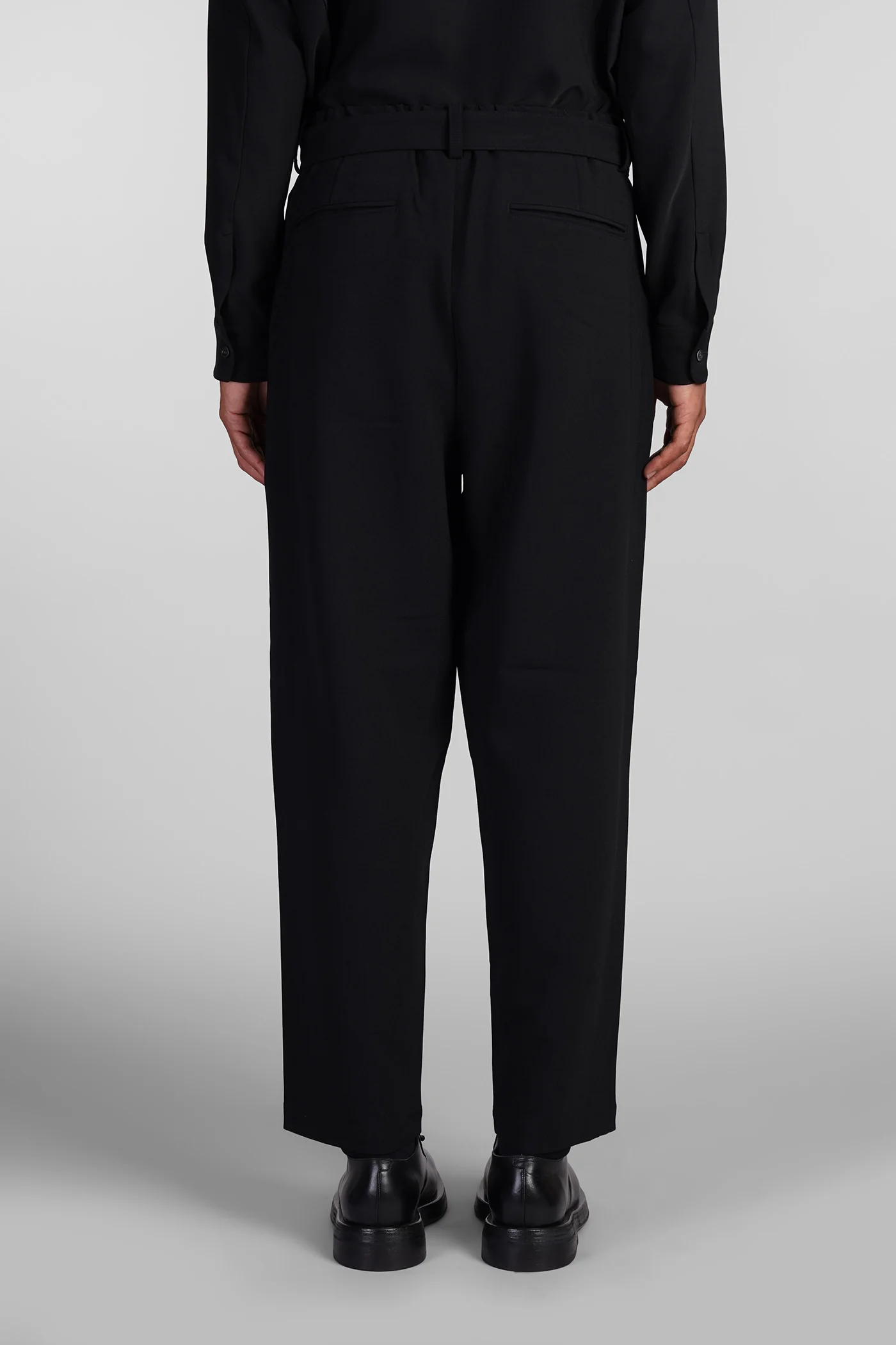Pants in black polyester - Image 3