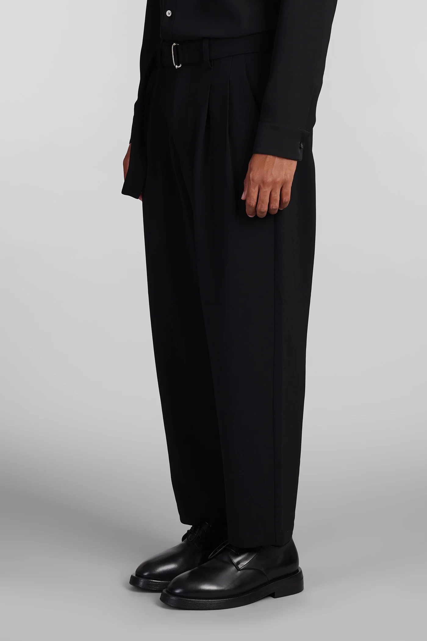 Pants in black polyester - Image 4