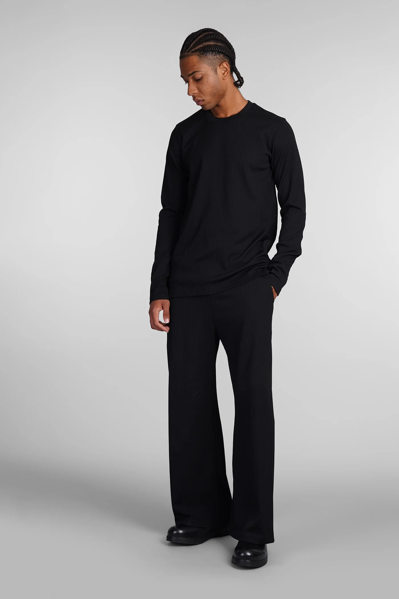 Pants in black polyester - Image 2