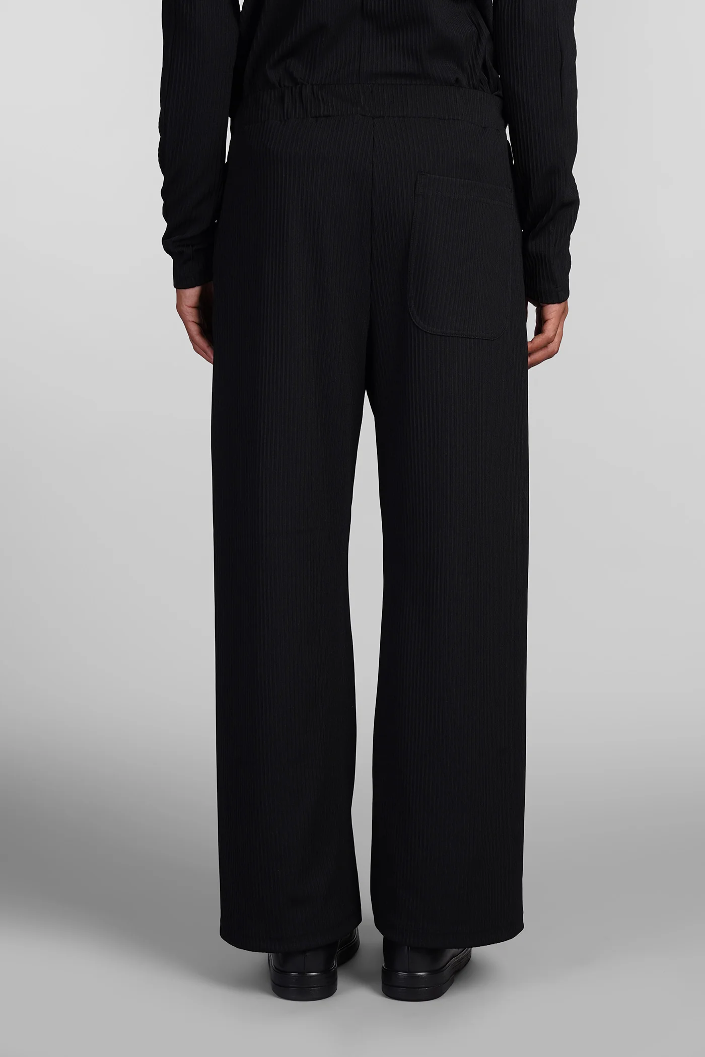 Pants in black polyester - Image 3