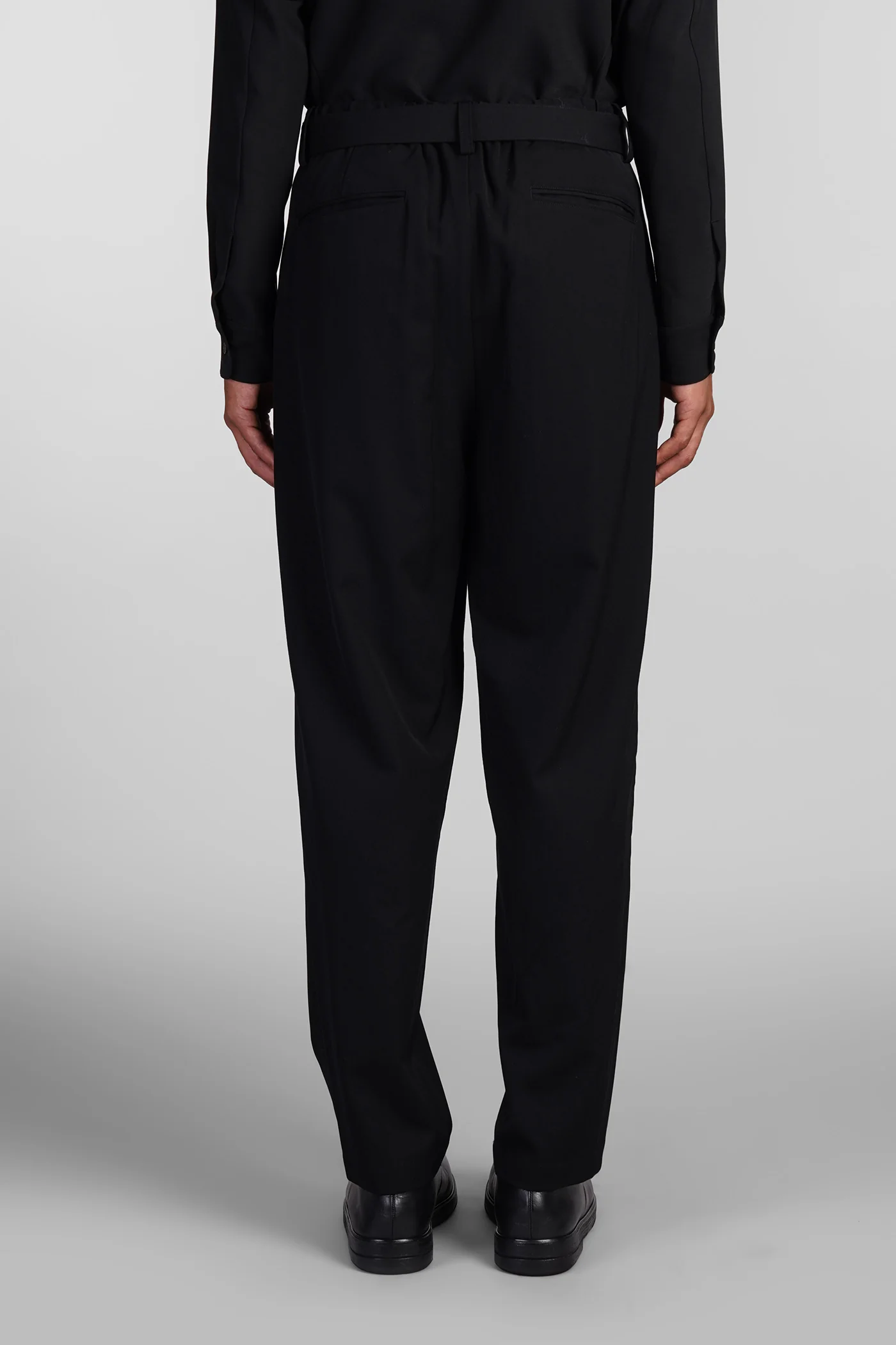 Pants in black wool - Image 3