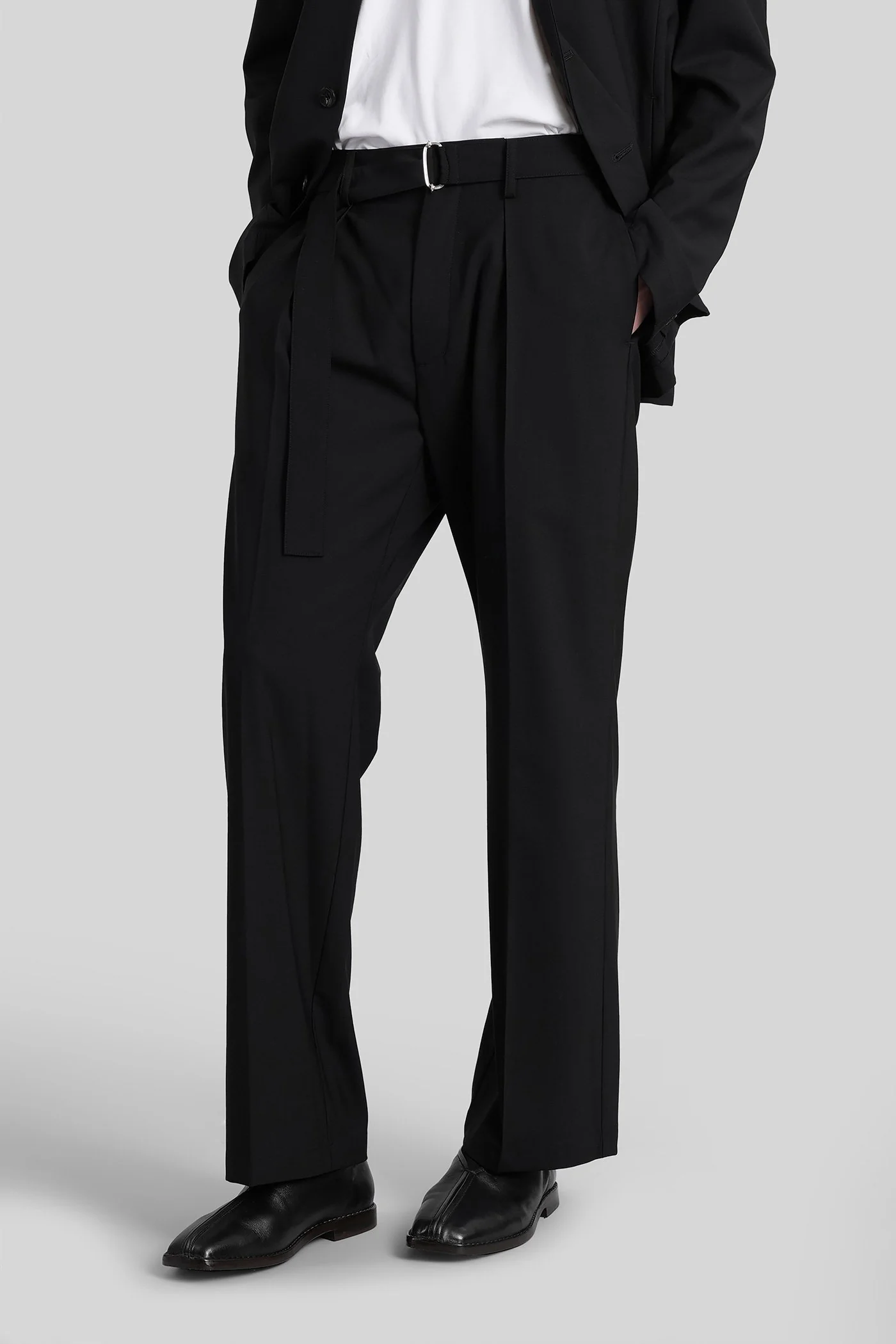 Pants in black wool - Image 4