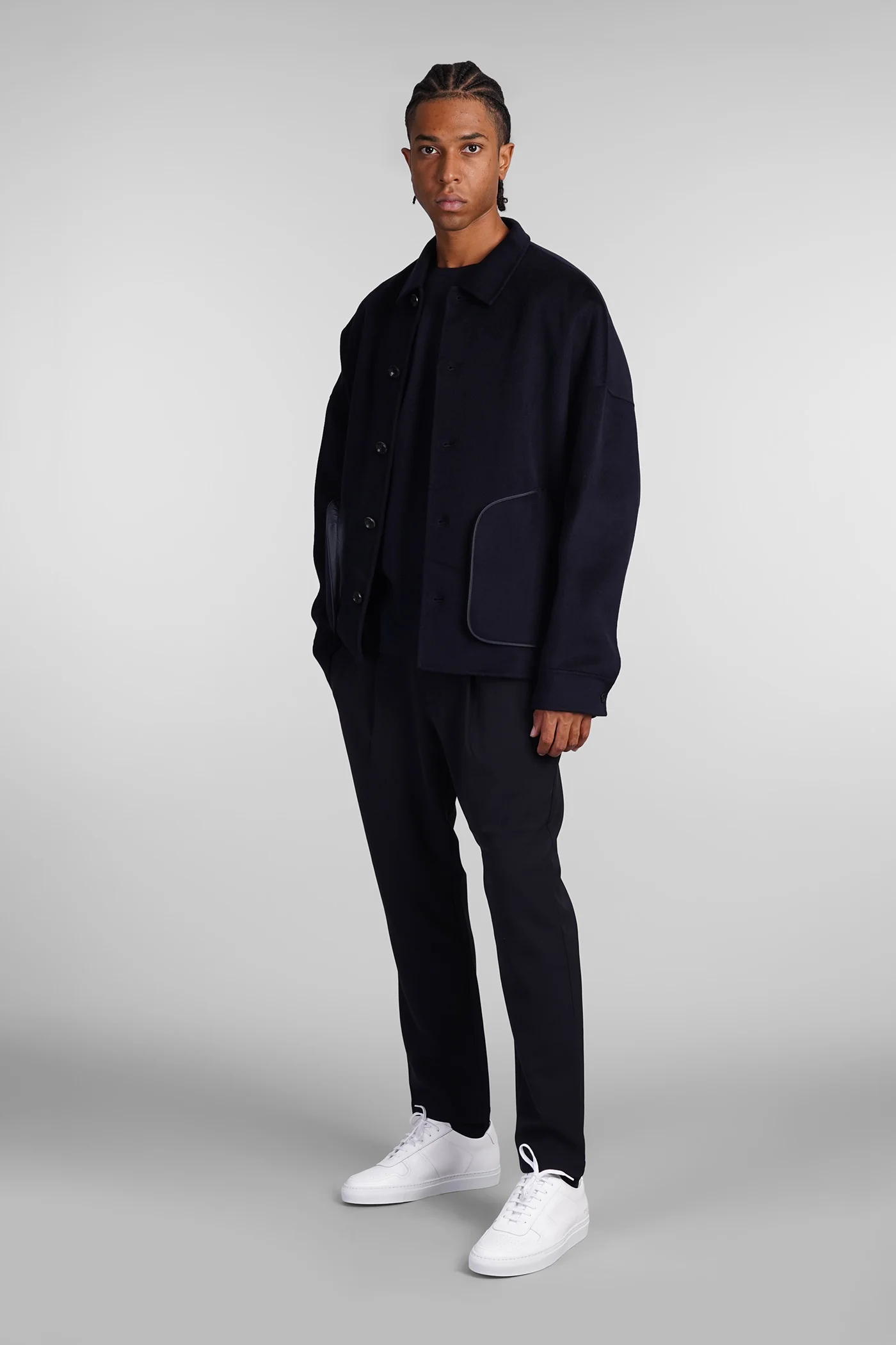 Pants in blue polyester - Image 2