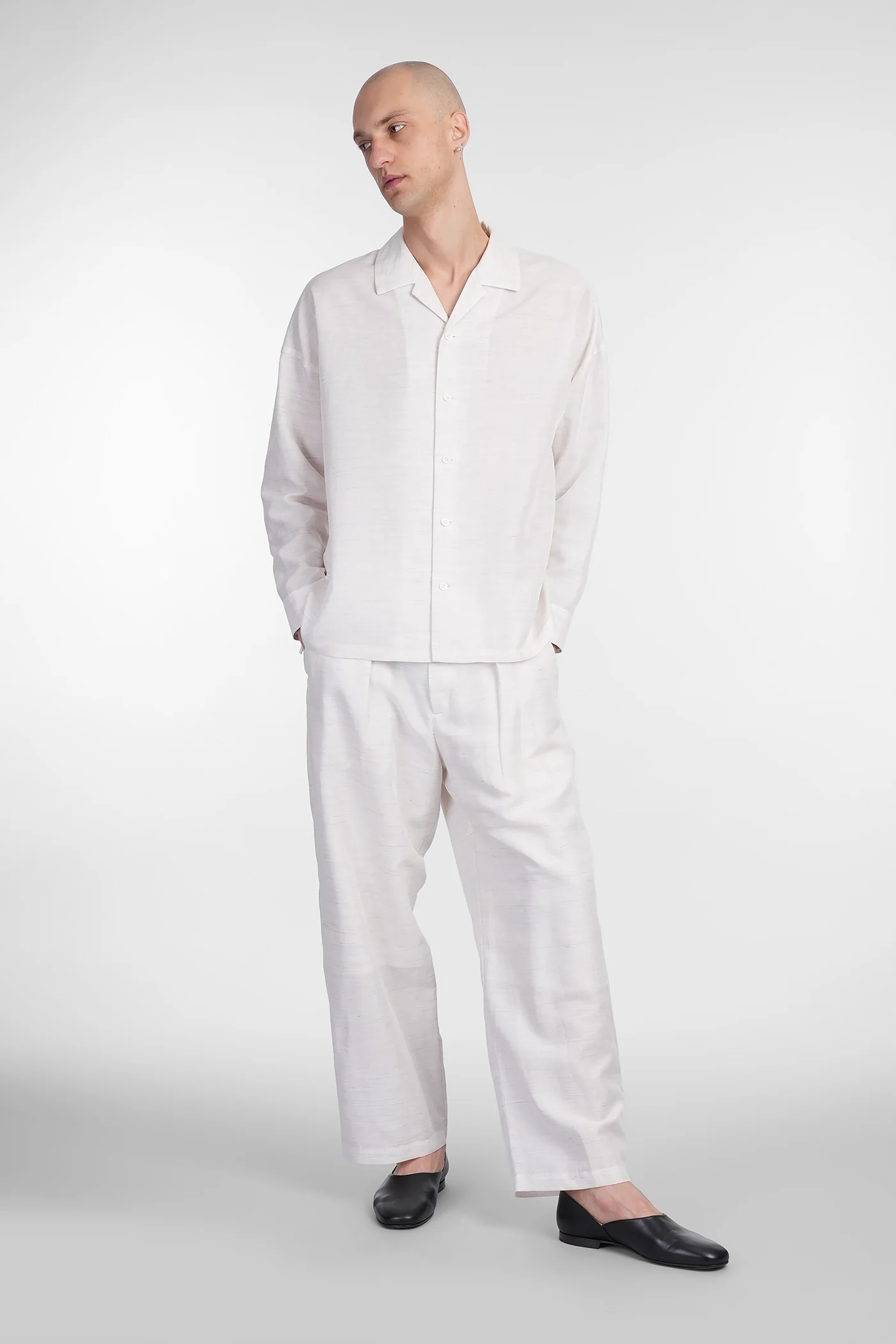 Pants in white linen - Image 2