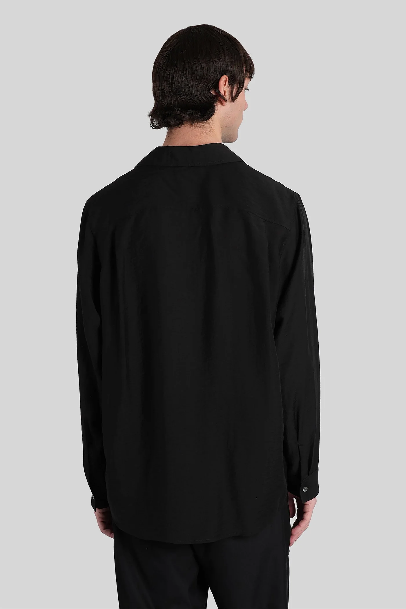 Shirt in black Cellulose - Image 3