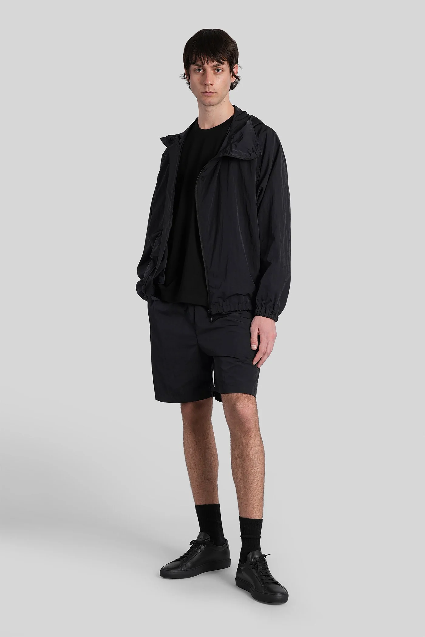 Shorts in black nylon - Image 2