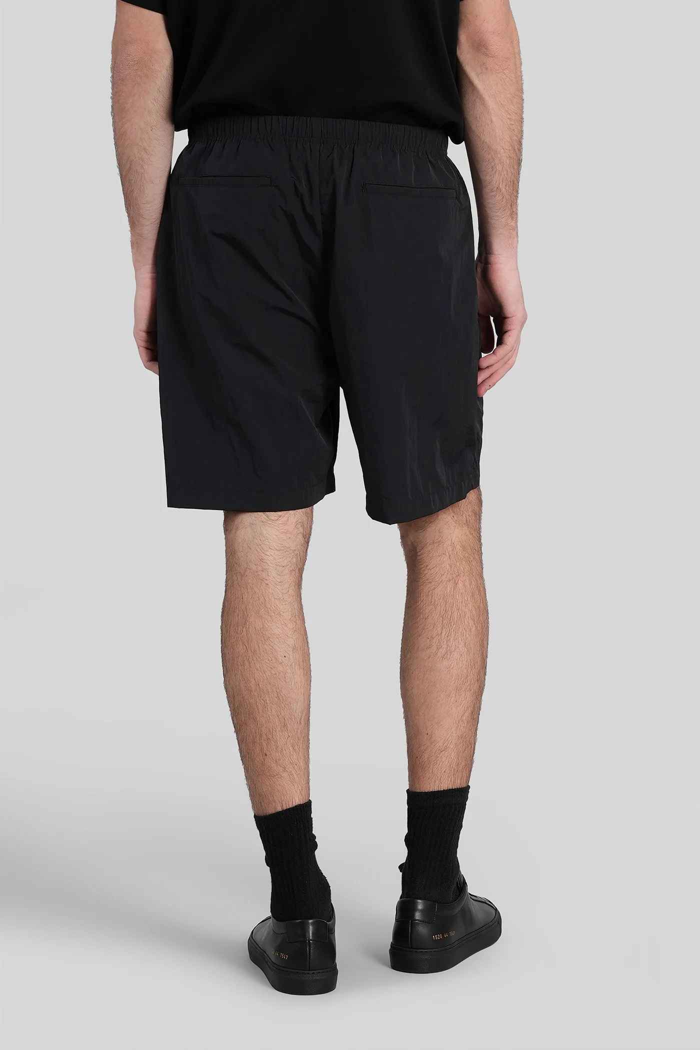 Shorts in black nylon - Image 3