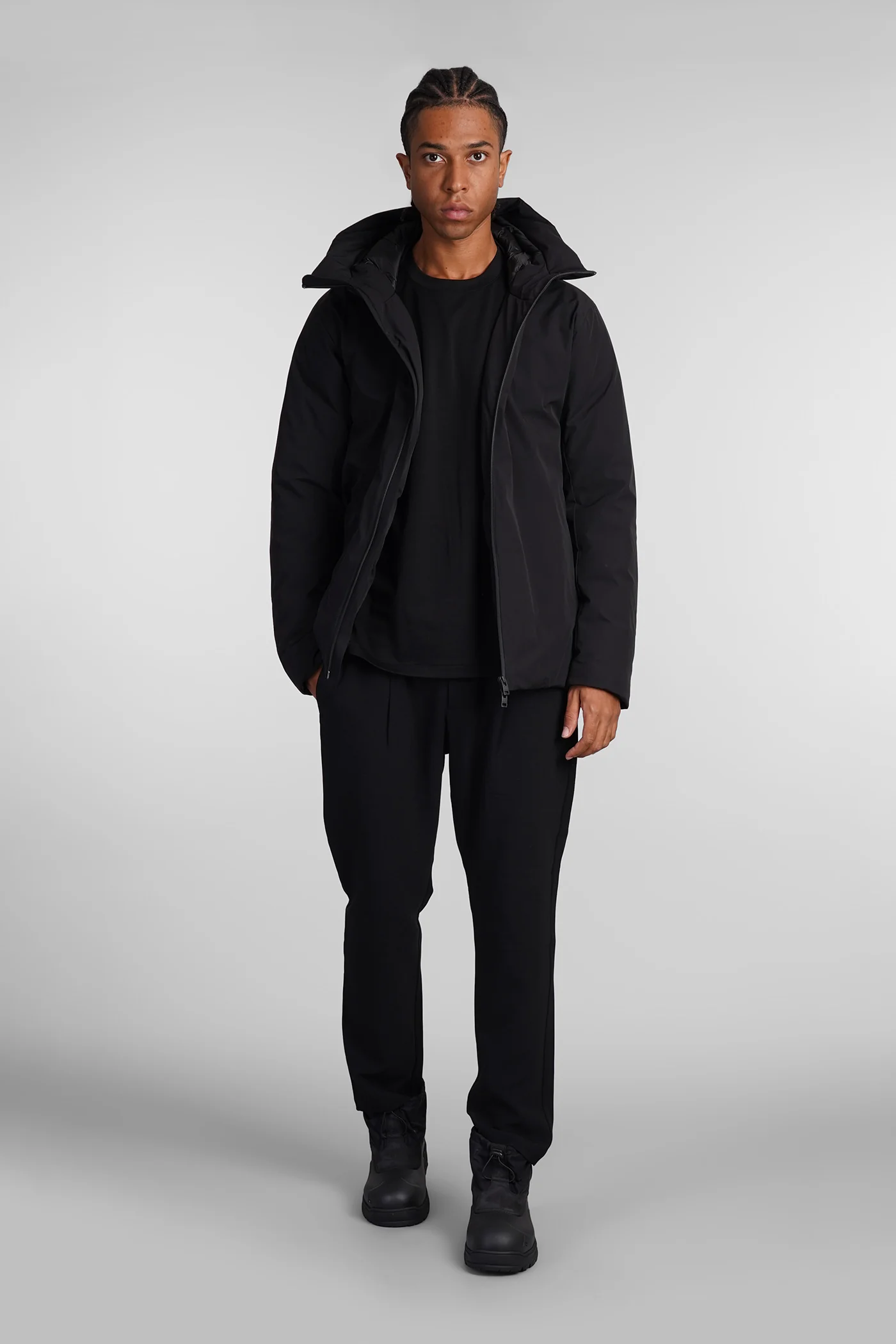 T-Shirt in black cotton - Image 2