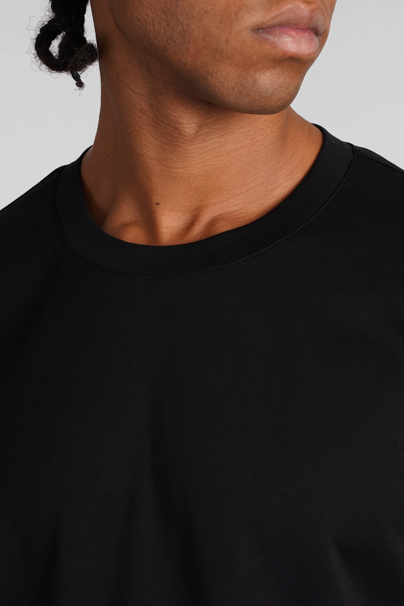 T-Shirt in black cotton - Image 5