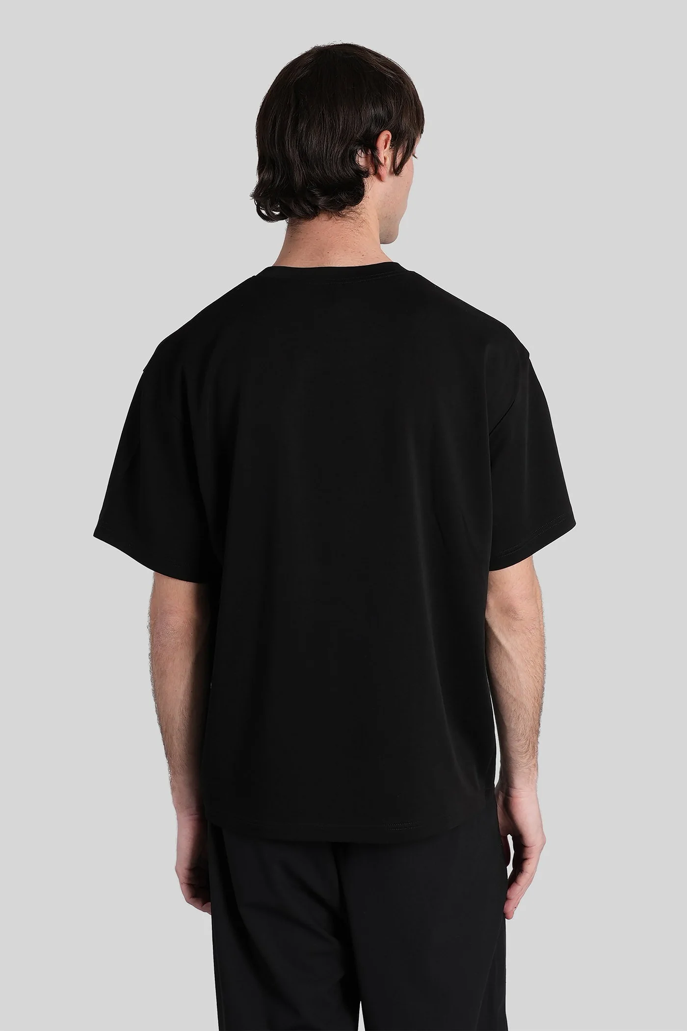 T-Shirt in black cotton - Image 3