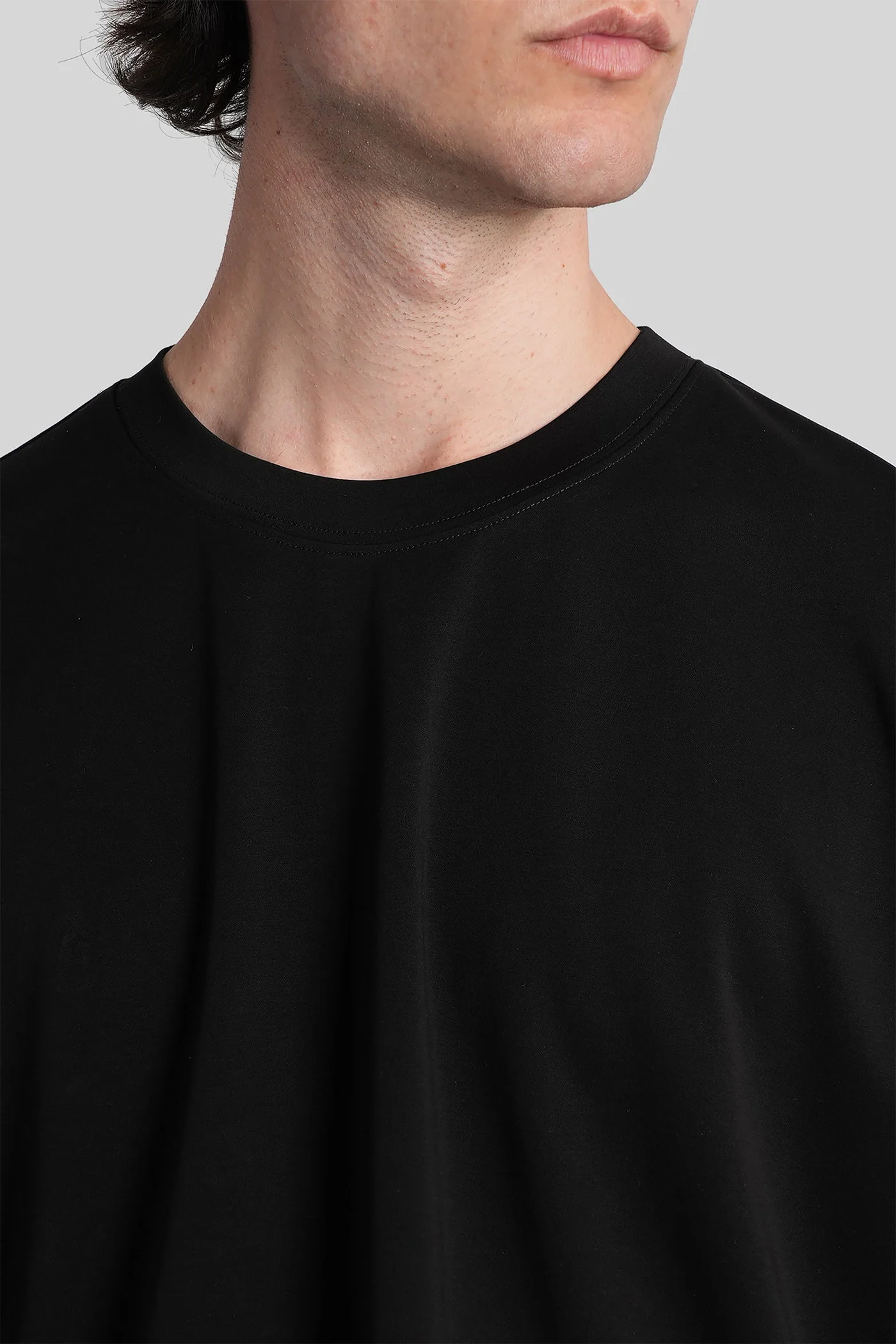 T-Shirt in black cotton - Image 5