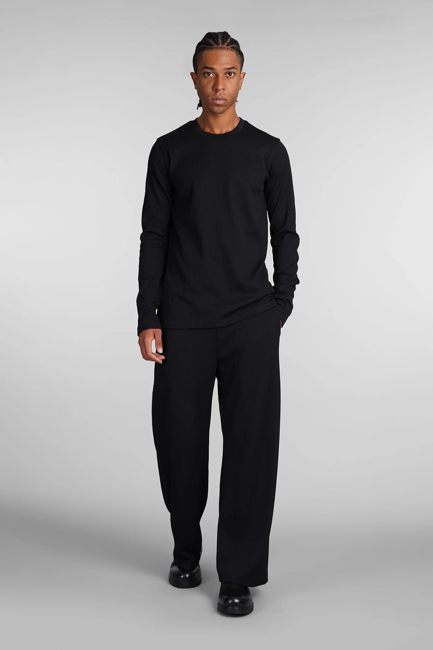 T-Shirt in black polyester - Image 2