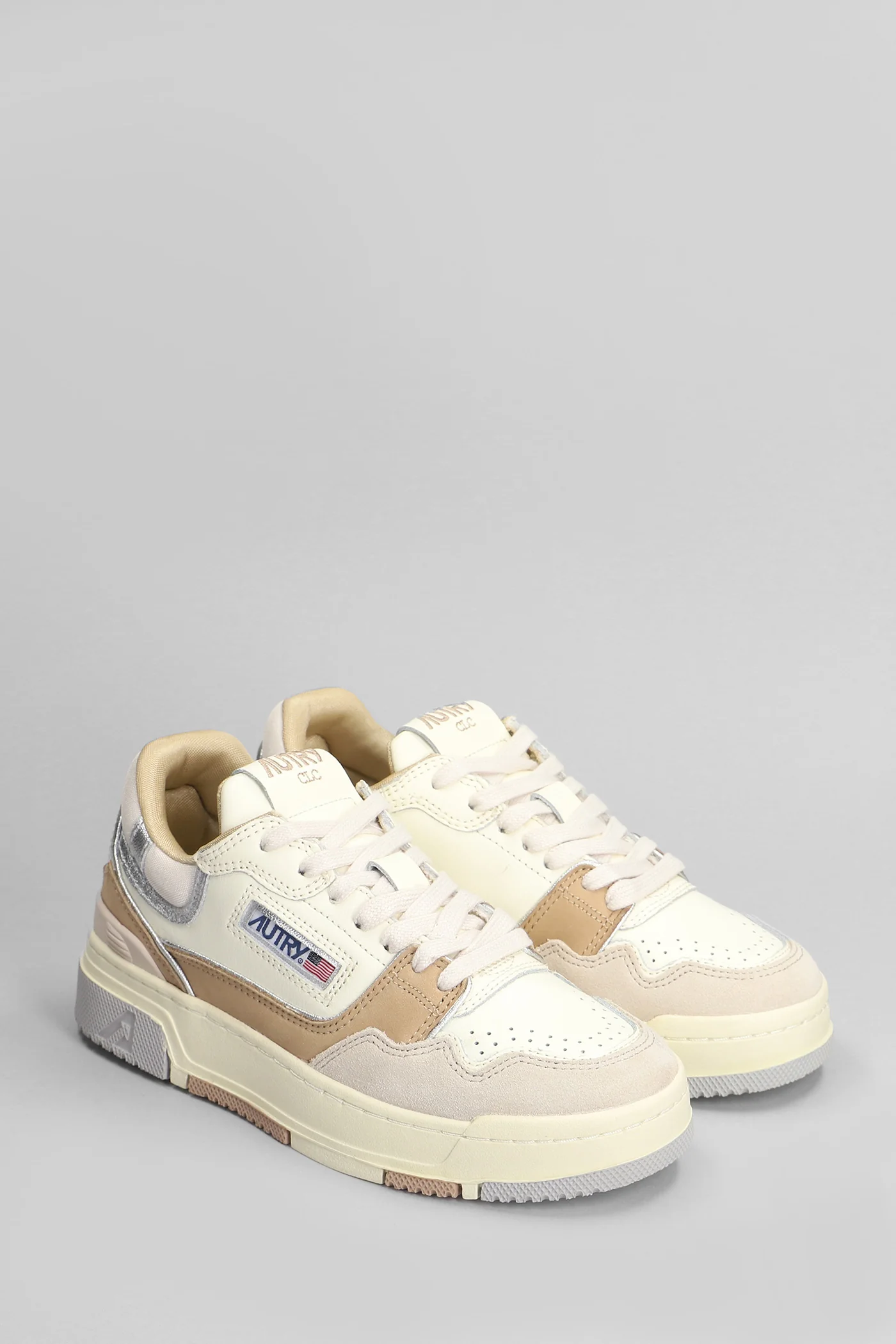 Clc Low Sneakers in beige leather - Image 2