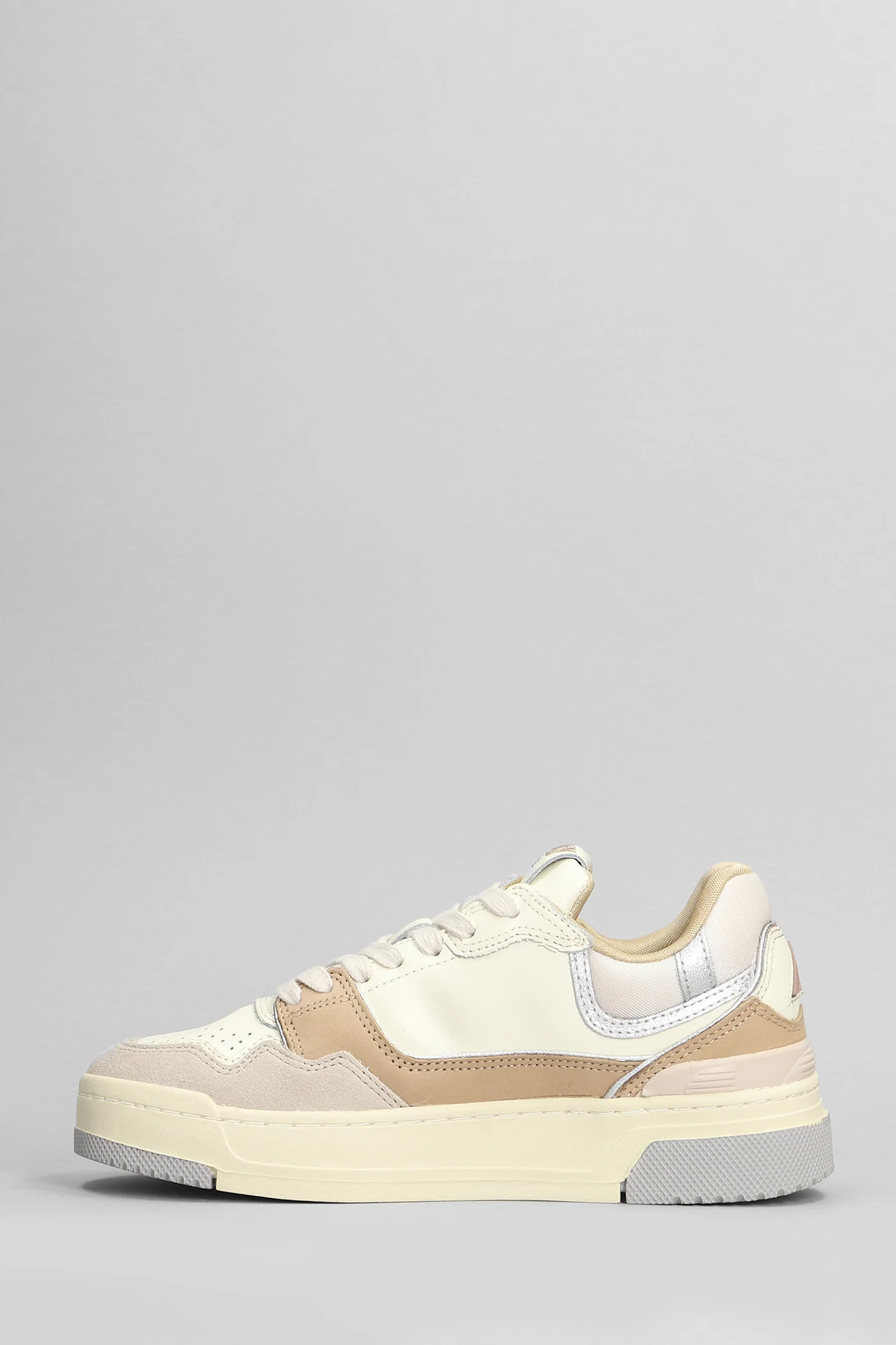 Clc Low Sneakers in beige leather - Image 3