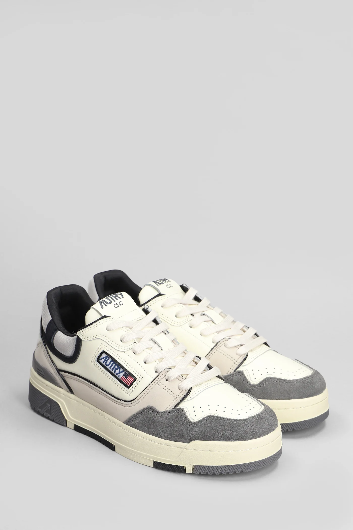 Clc Low Sneakers in grey suede and leather - Image 2