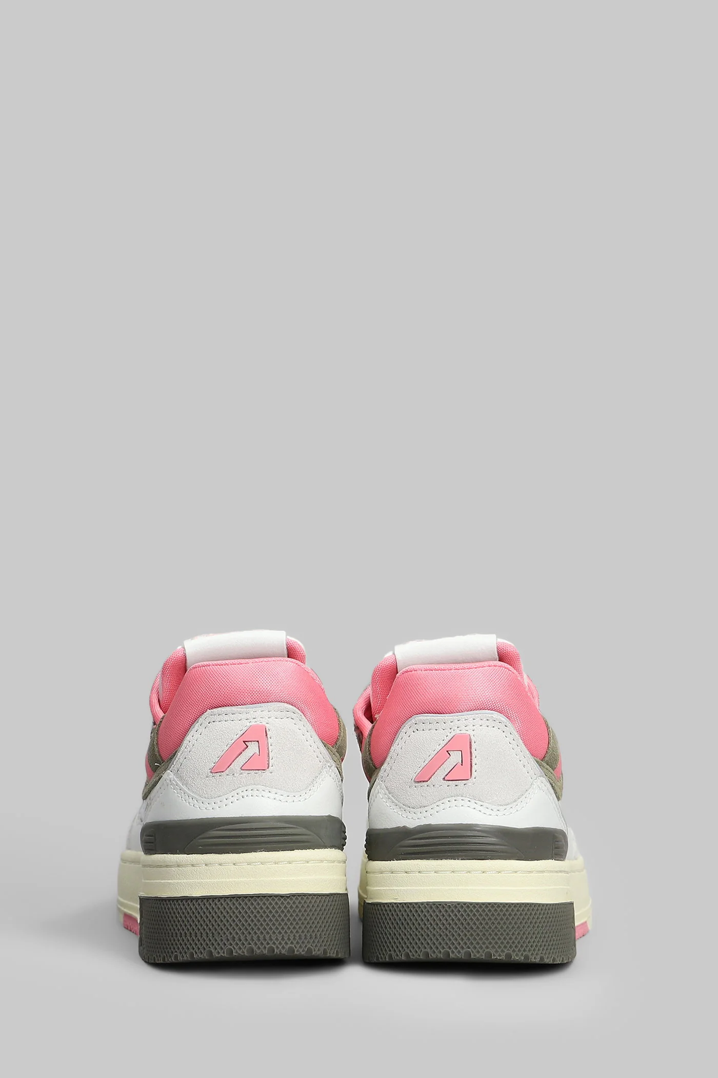Clc Low Sneakers in white leather and fabric - Image 4