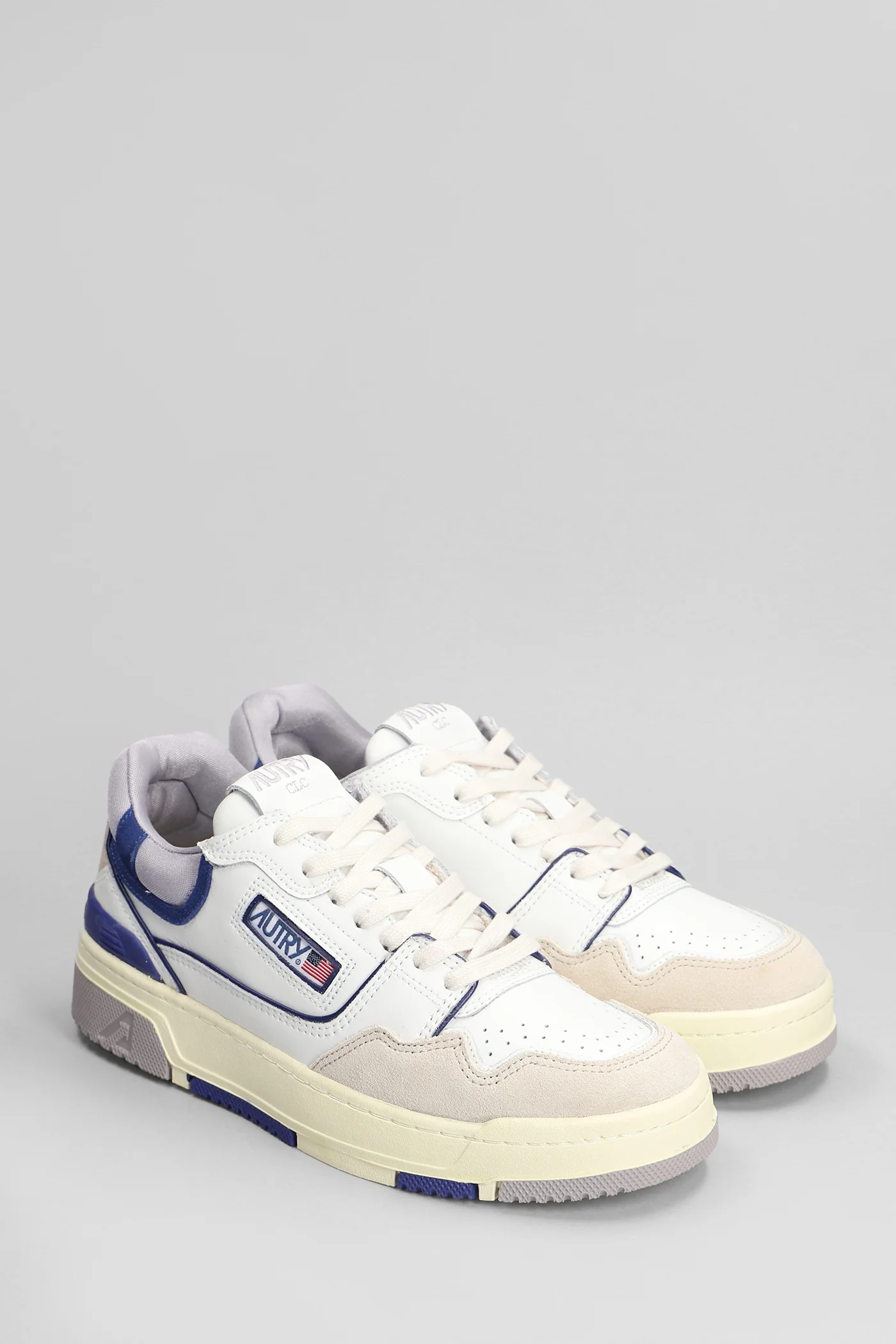 Clc Low Sneakers in white suede and leather - Image 2