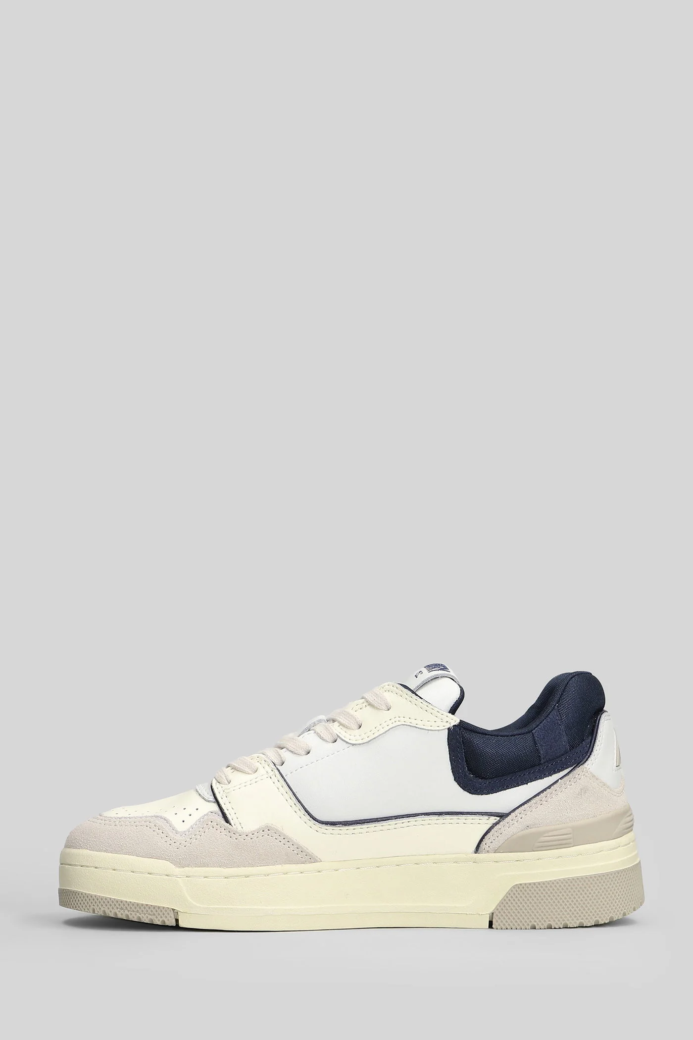 Clc Low Sneakers in white suede and leather - Image 3