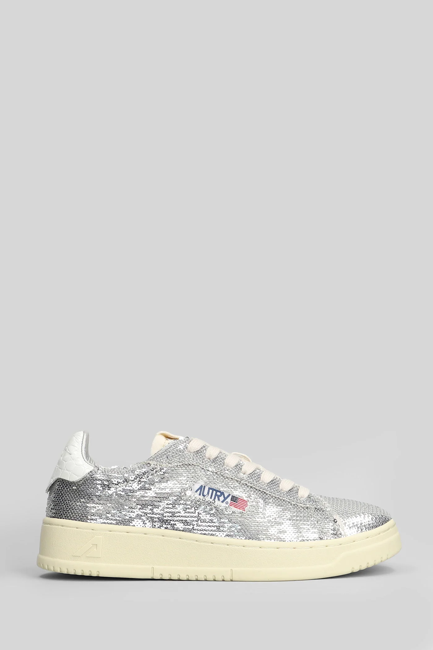 Dallas low Sneakers in silver polyester