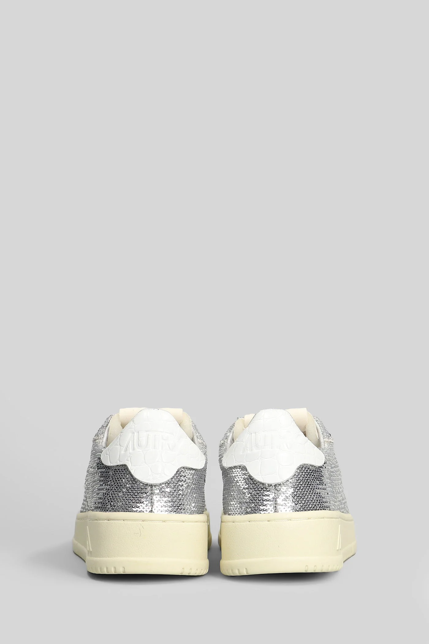 Dallas low Sneakers in silver polyester - Image 4
